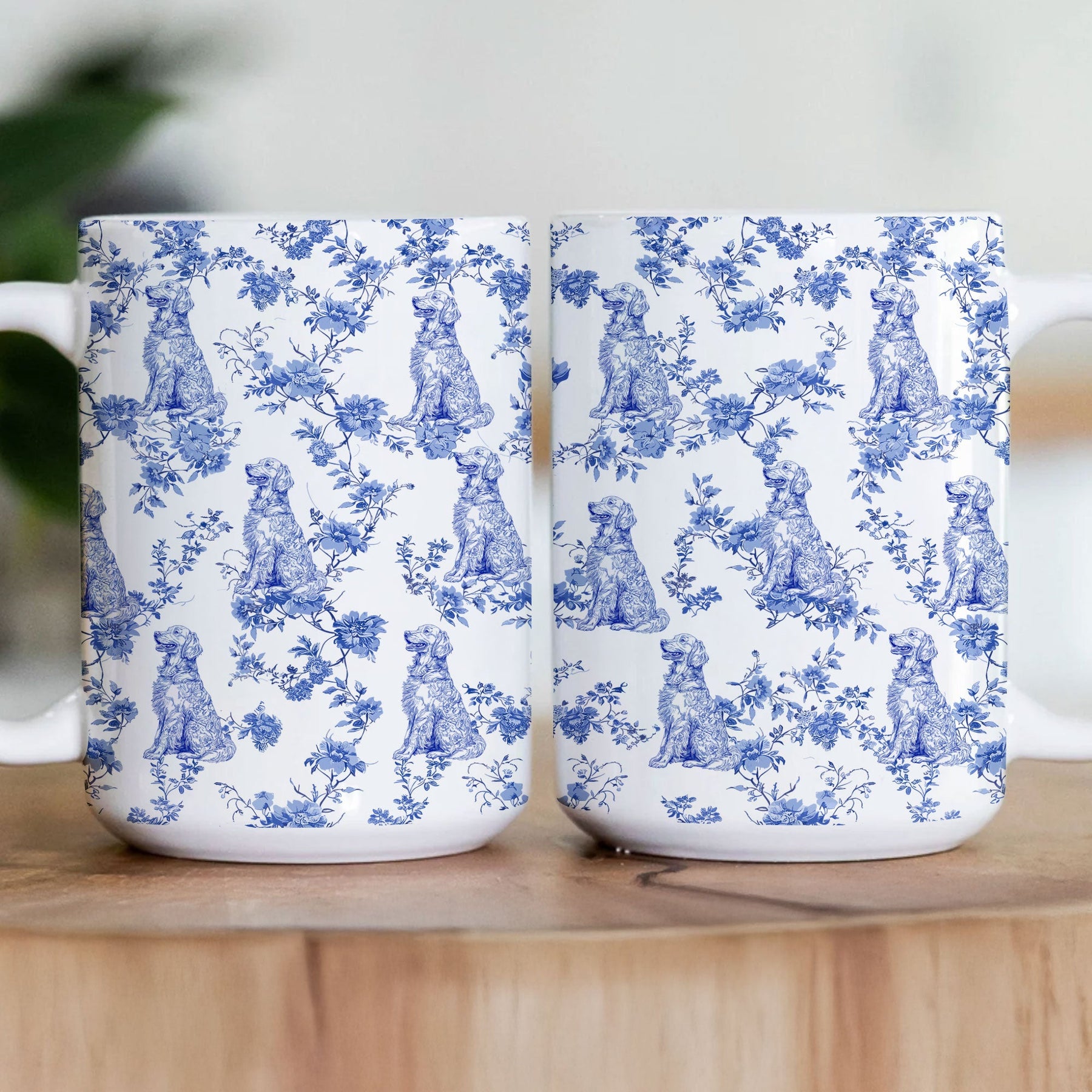 Dog Mom - Toile De Jouy Version - Personalized Mug