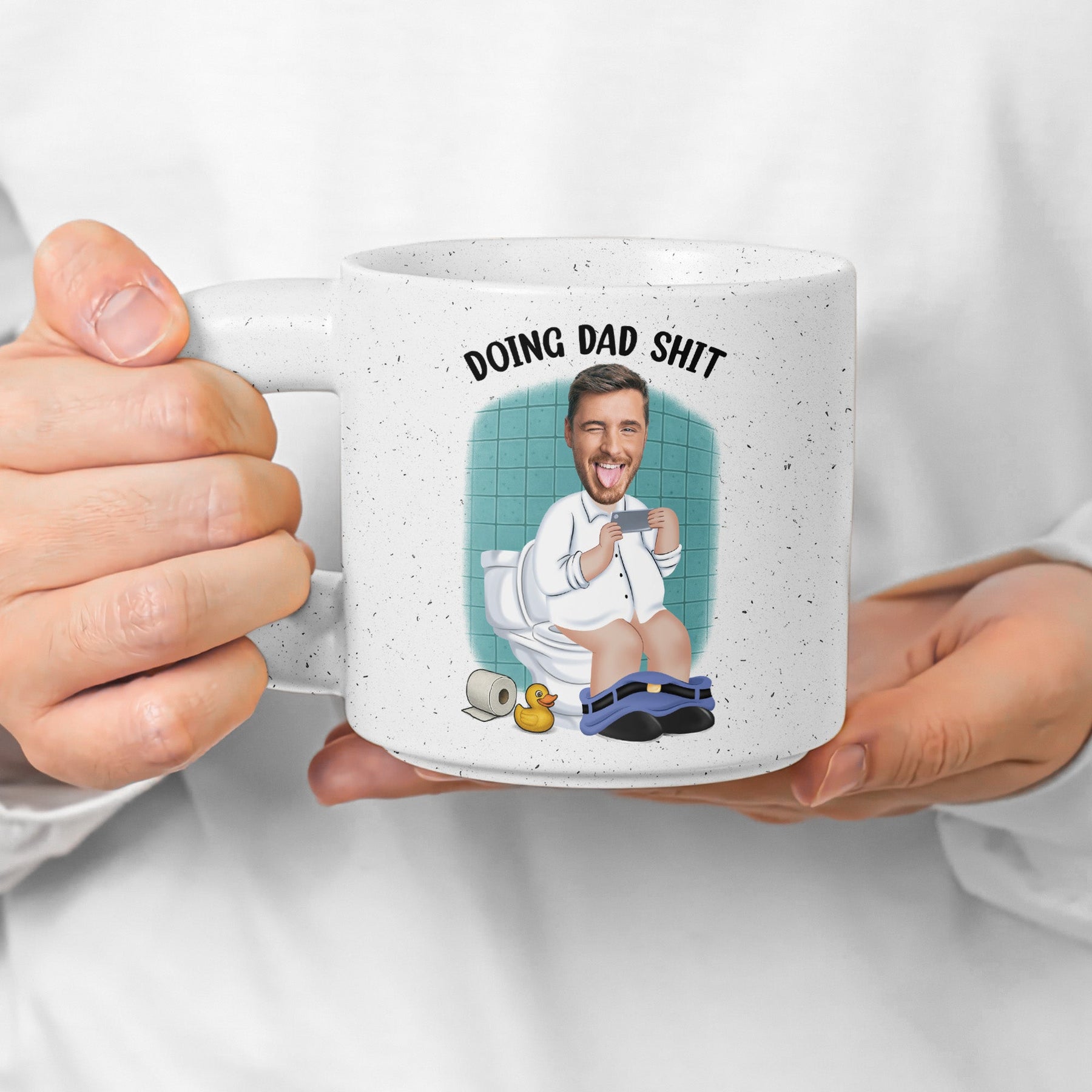 Doing Dad Sh!t - Personalized Photo Chunky Mug