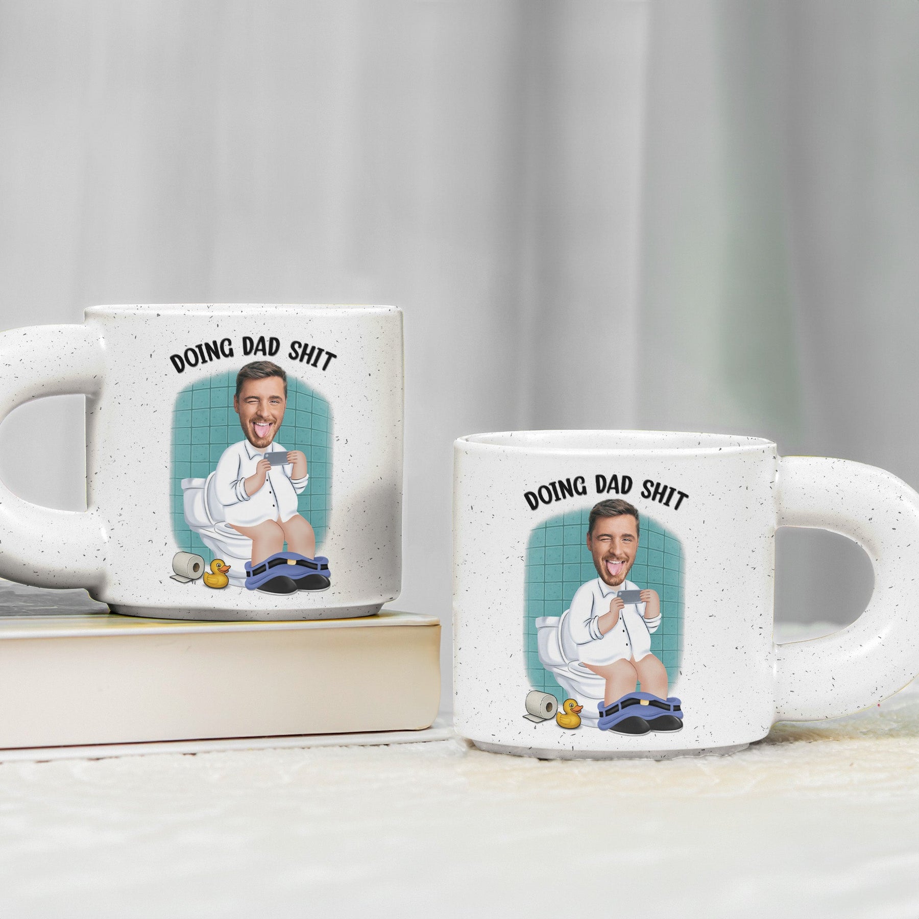 Doing Dad Sh!t - Personalized Photo Chunky Mug