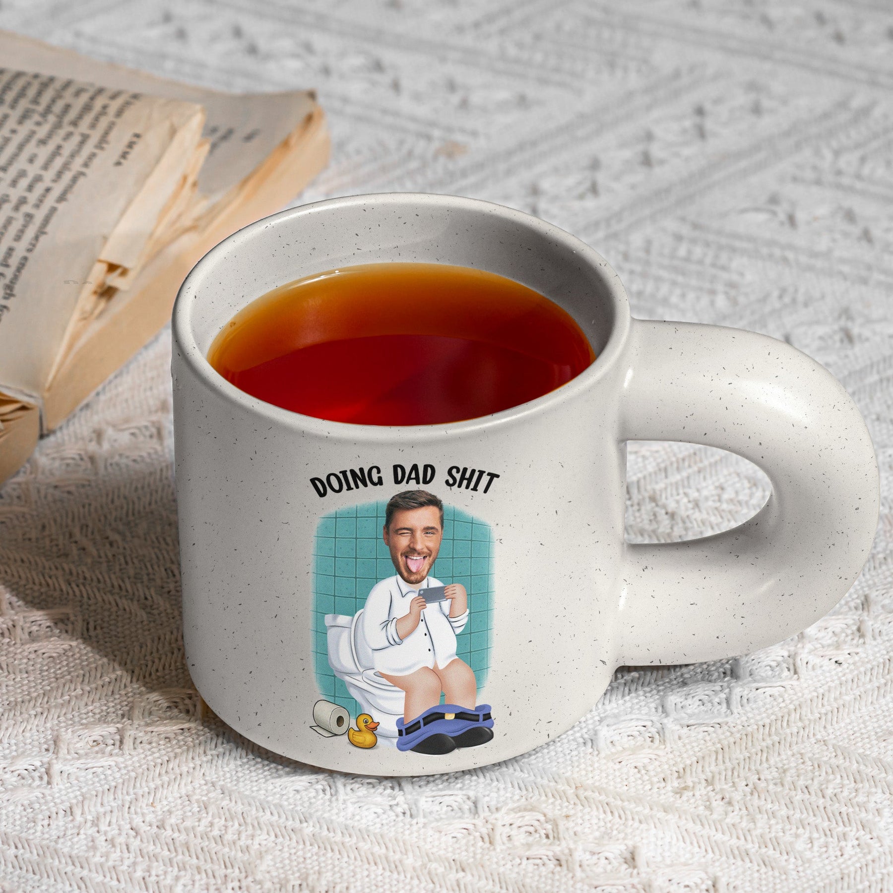 Doing Dad Sh!t - Personalized Photo Chunky Mug