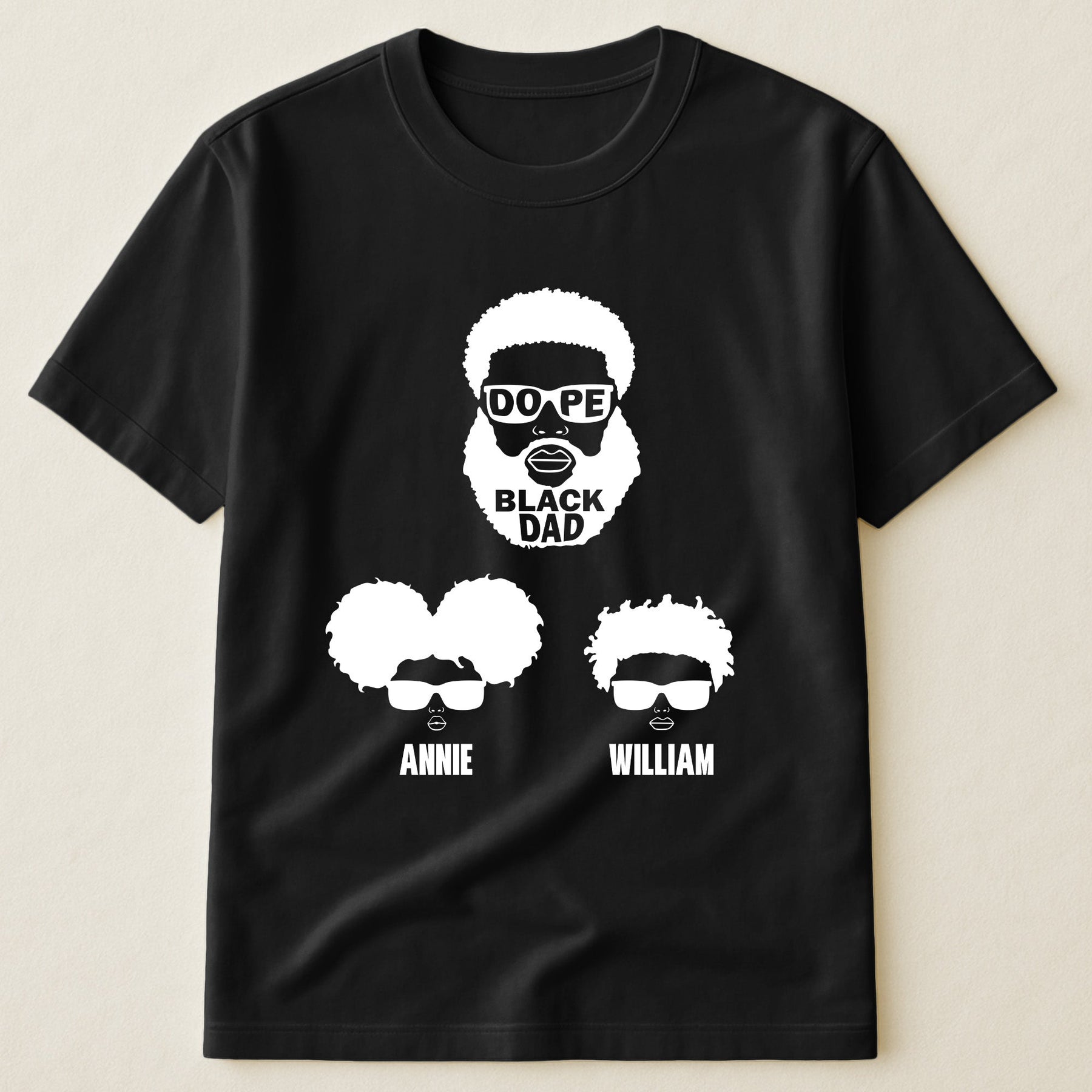 Dope Black Dad, Dope Black Father - Father's Day Gift - Personalized Shirt