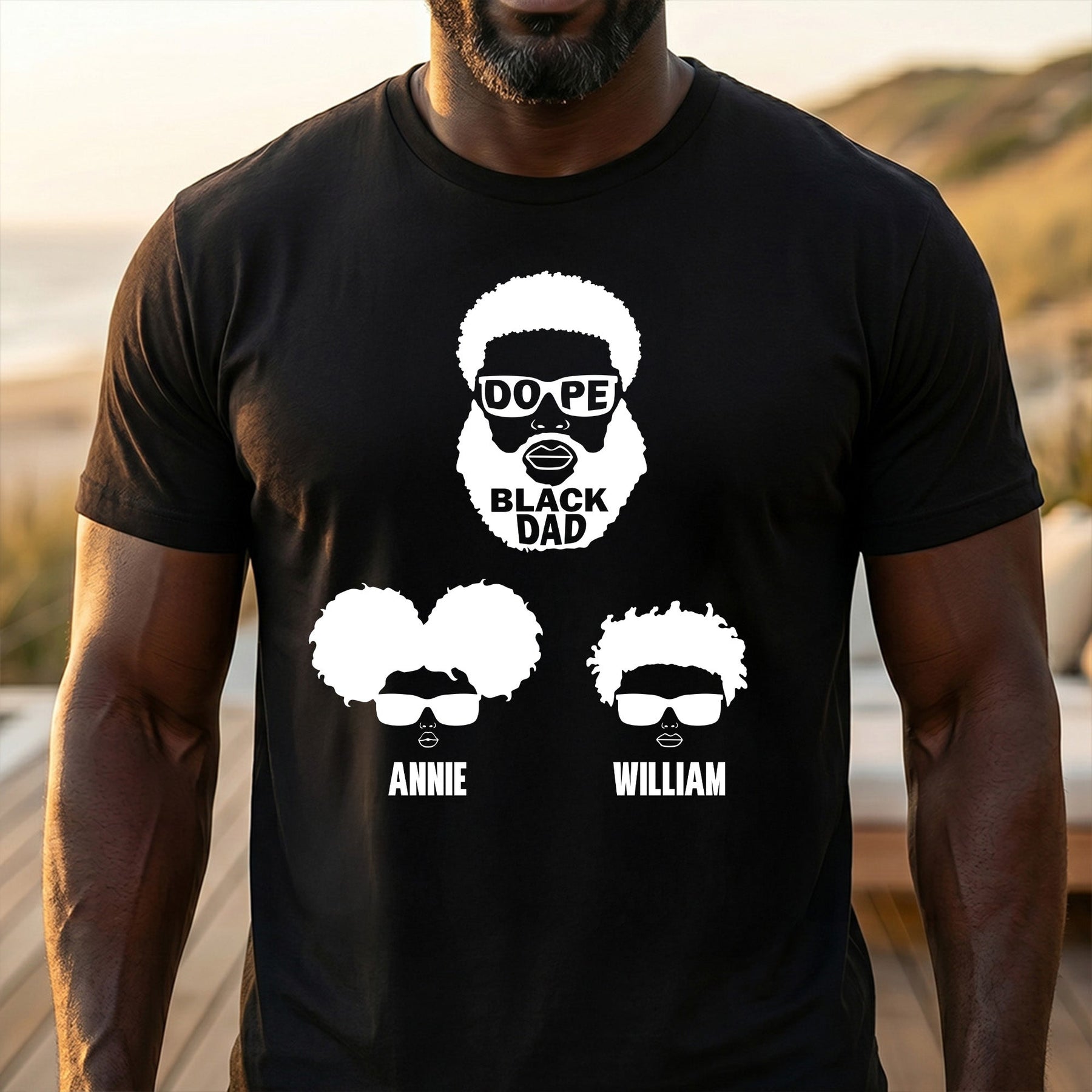 Dope Black Dad, Dope Black Father - Father's Day Gift - Personalized Shirt