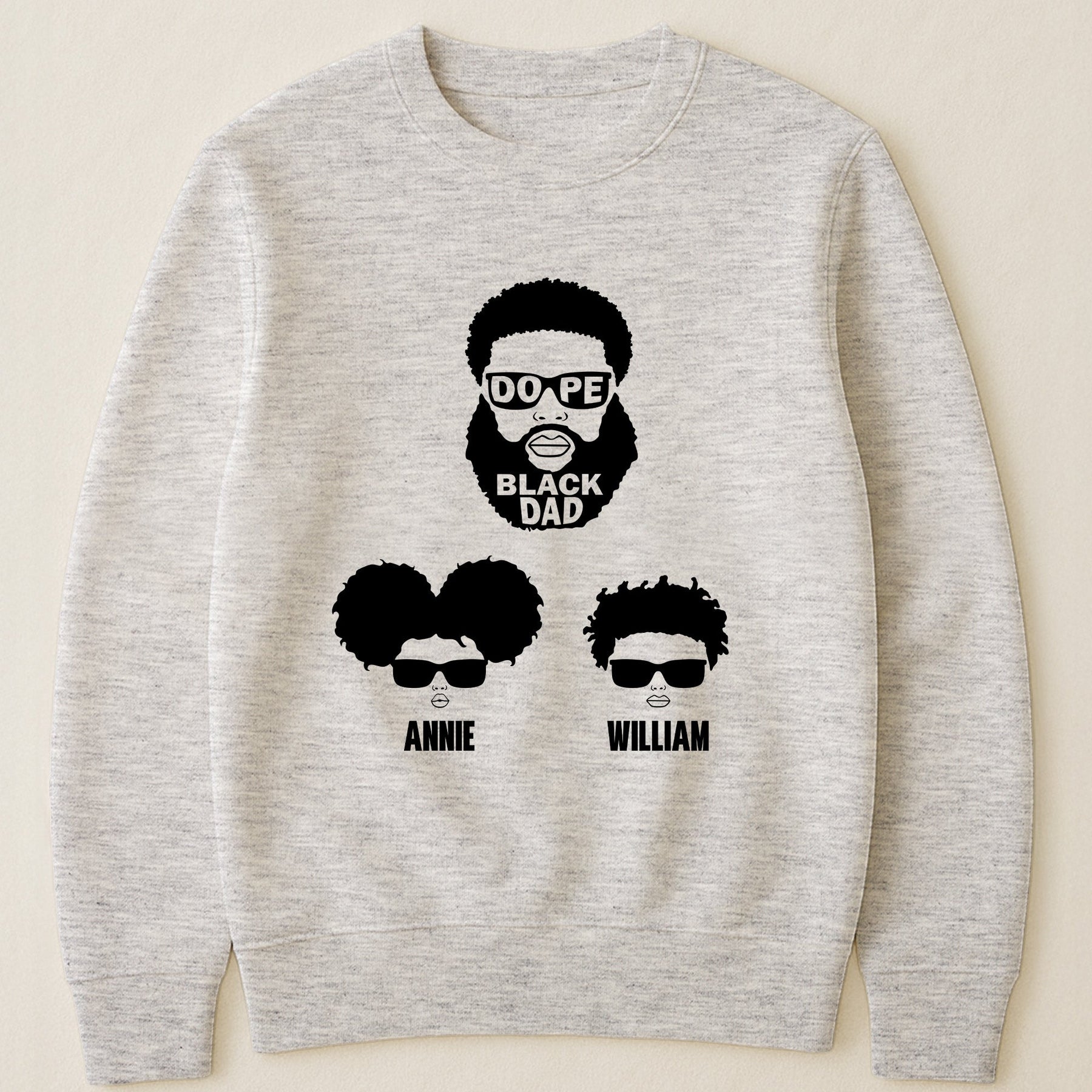 Dope Black Dad, Dope Black Father - Father's Day Gift - Personalized Shirt