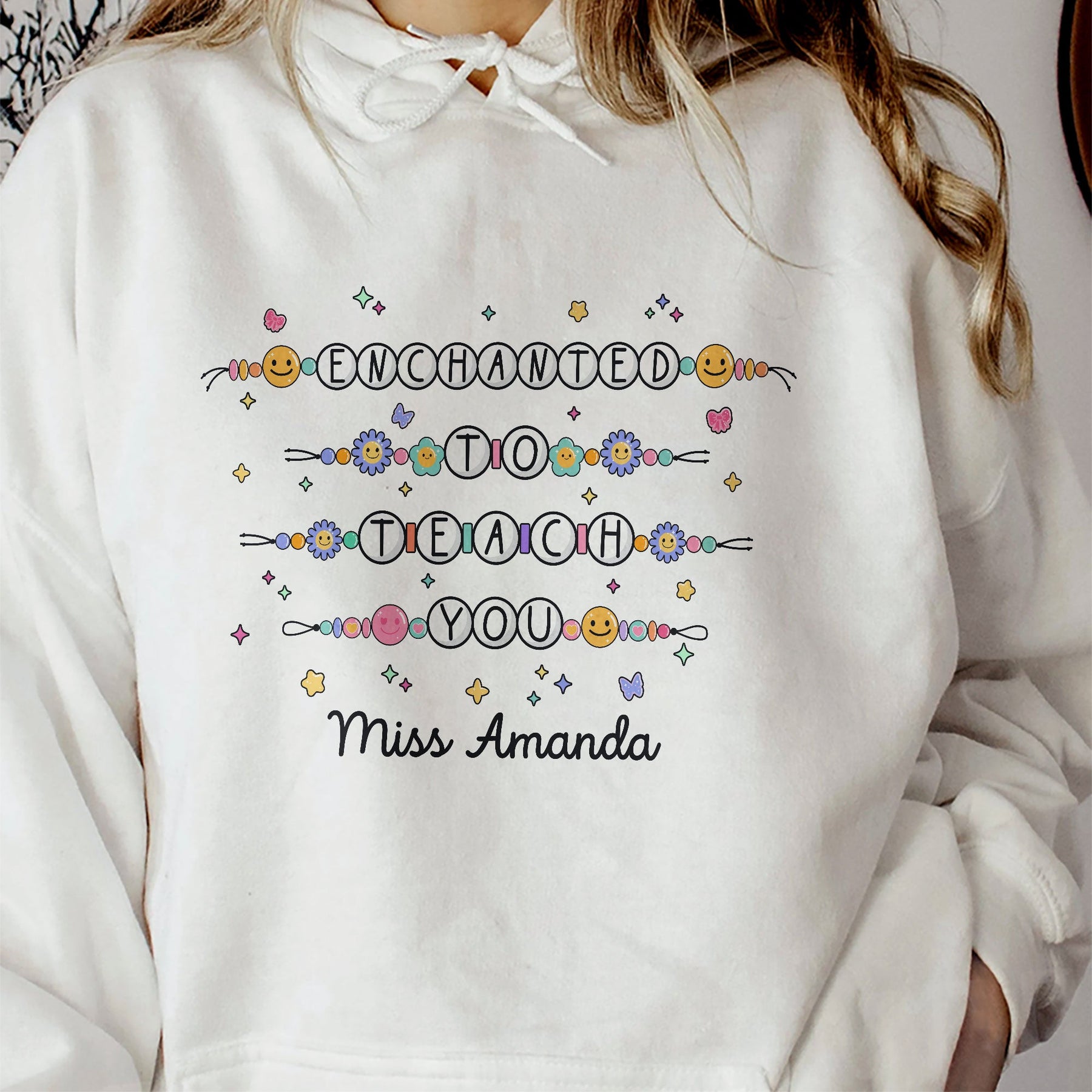 Enchanted To Teach You Friendship Bracelet Back To School - Personalized Shirt