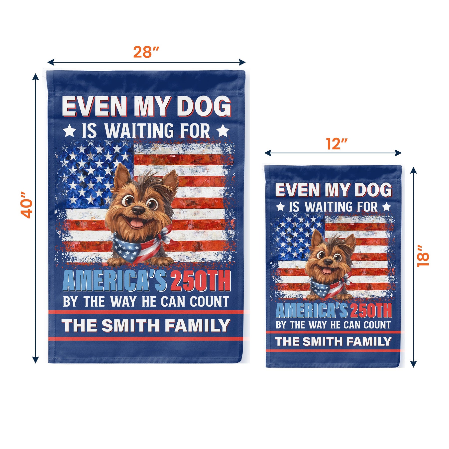 Even My Dogs Cats Are Waiting For America’s 250Th - Personalized Flag