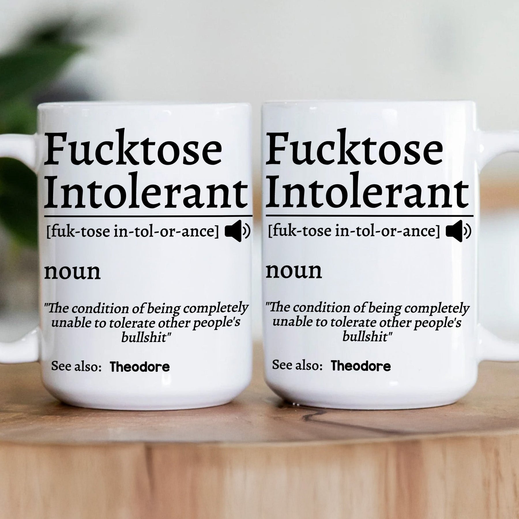 F*cktose Intolerant Funny Mug Fun Gift For Coworkers - Personalized Mug
