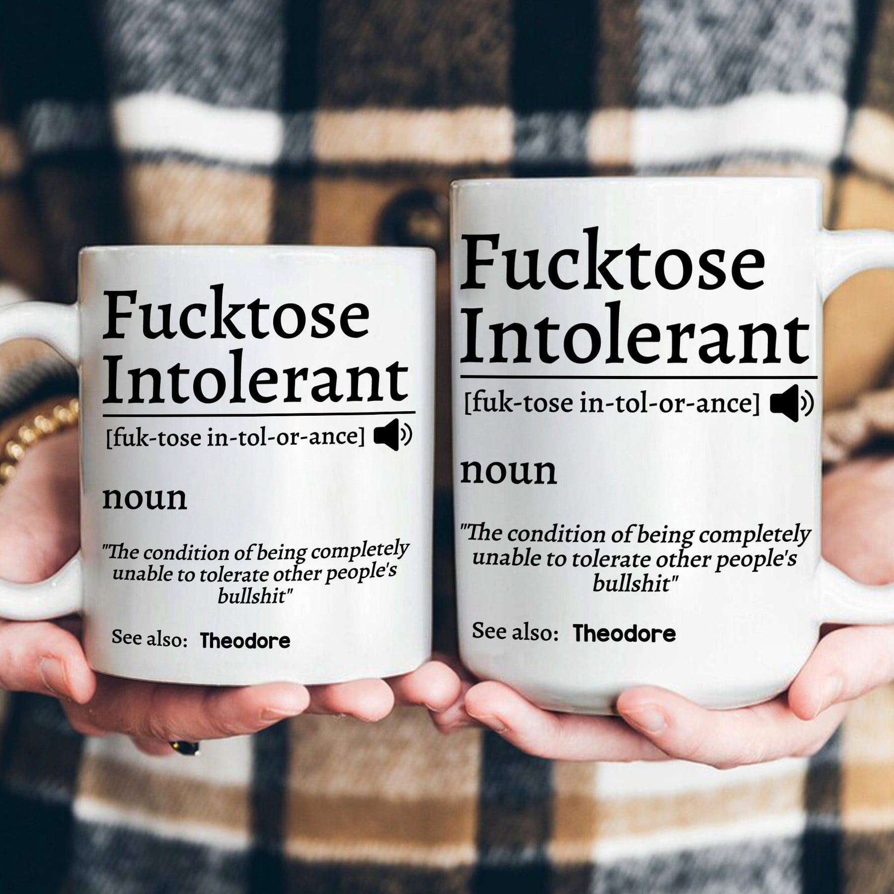F*cktose Intolerant Funny Mug Fun Gift For Coworkers - Personalized Mug