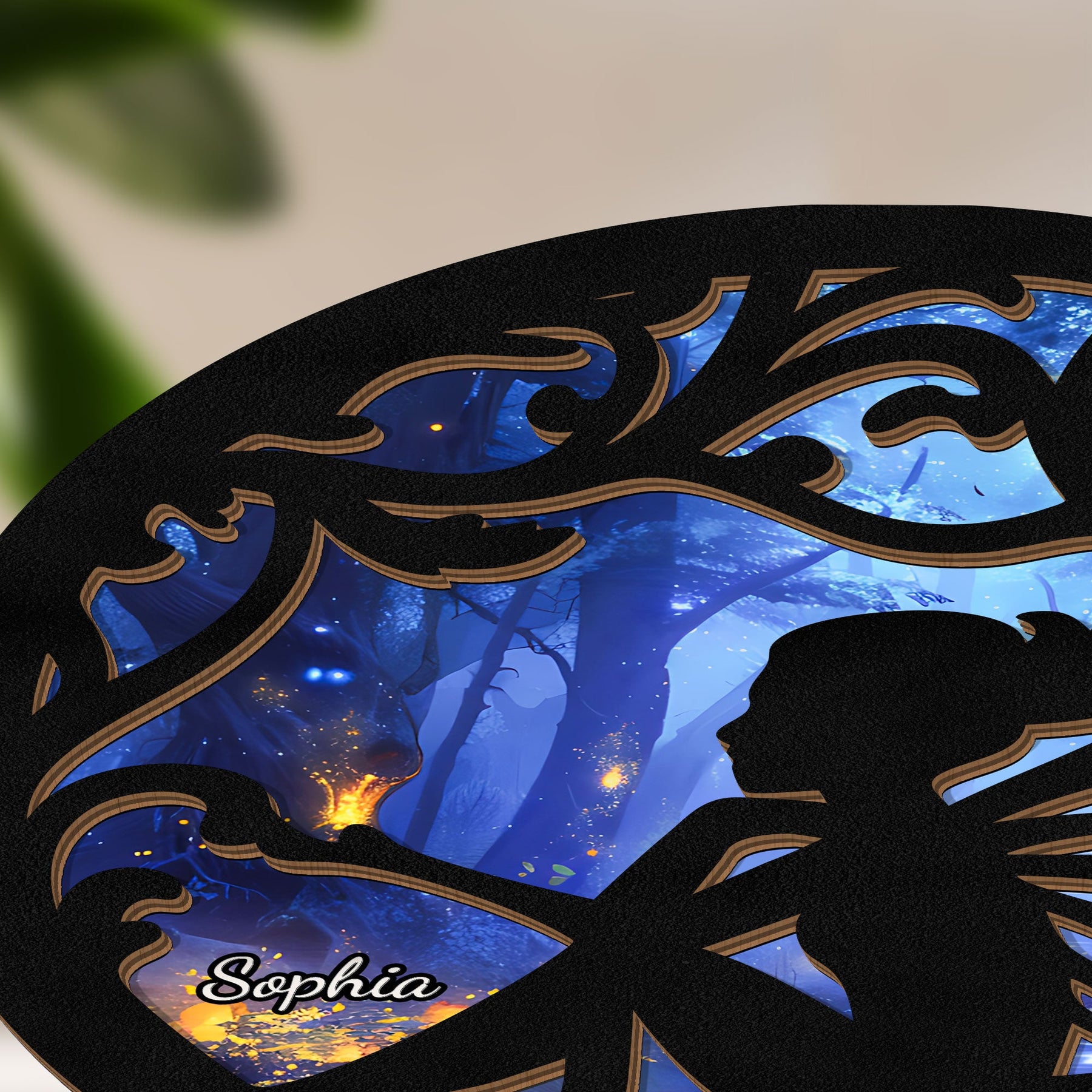 Fairy - Personalized Wood And Acrylic Night Light