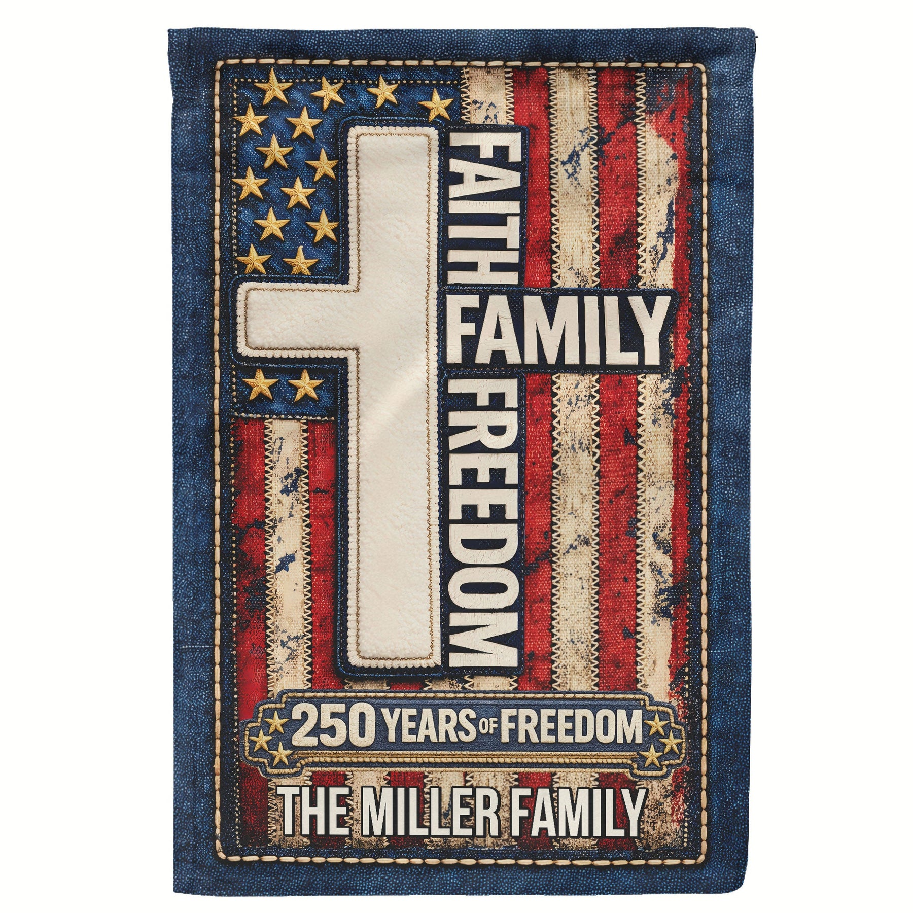 Faith Freedom - Personalized Flag