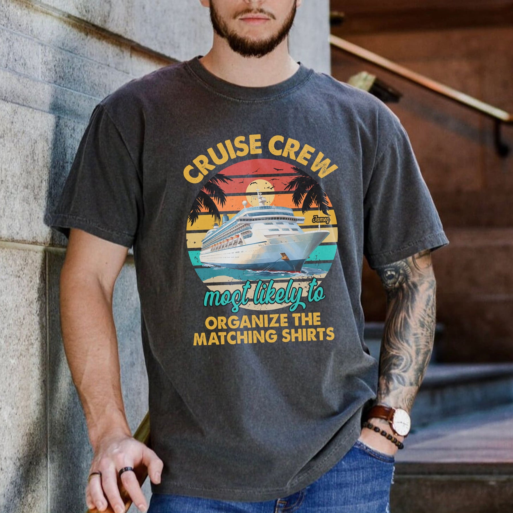 Family Cruise Crew Matching Shirts - Personalized Comfort Tee