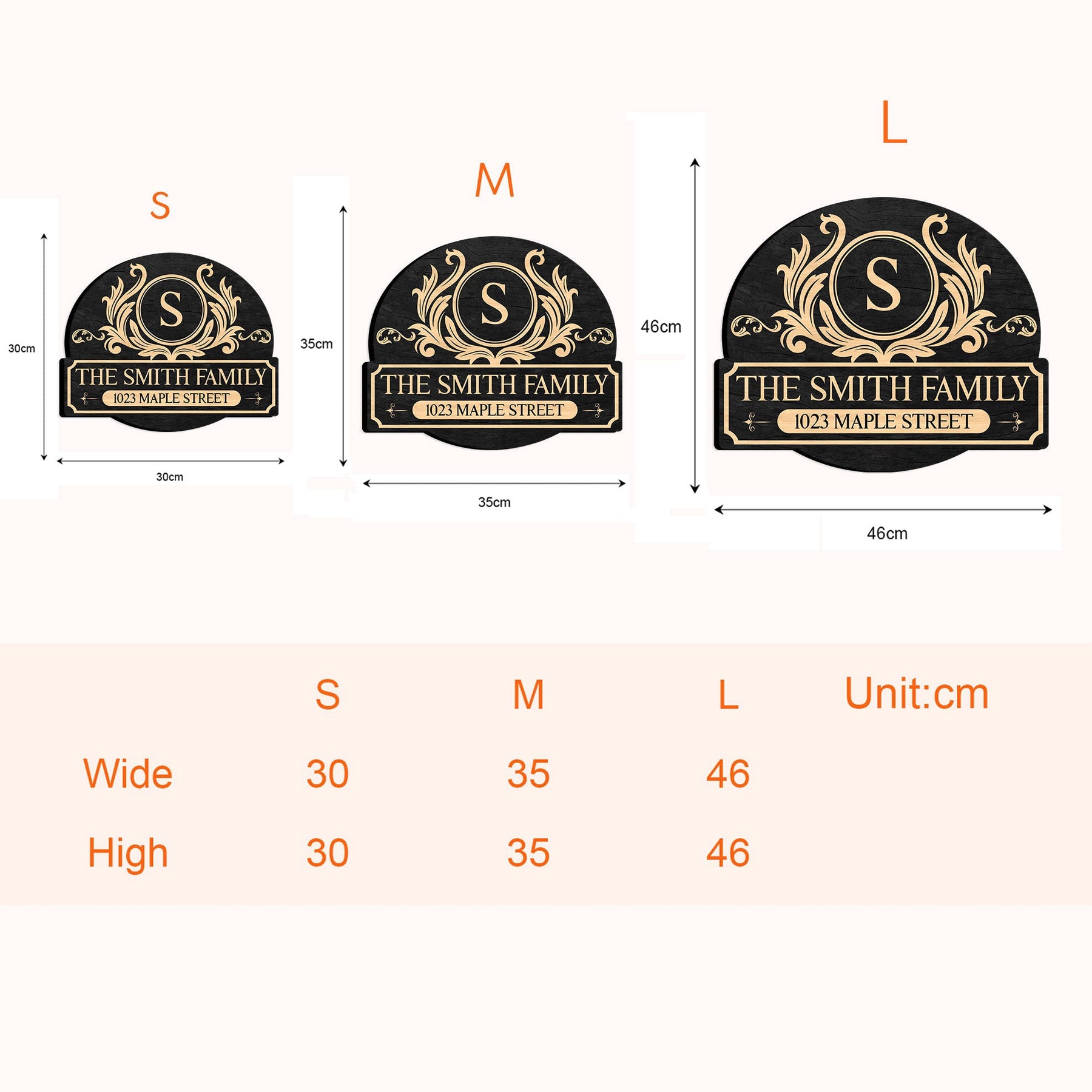 Family Monogram - Personalized Wood Sign
