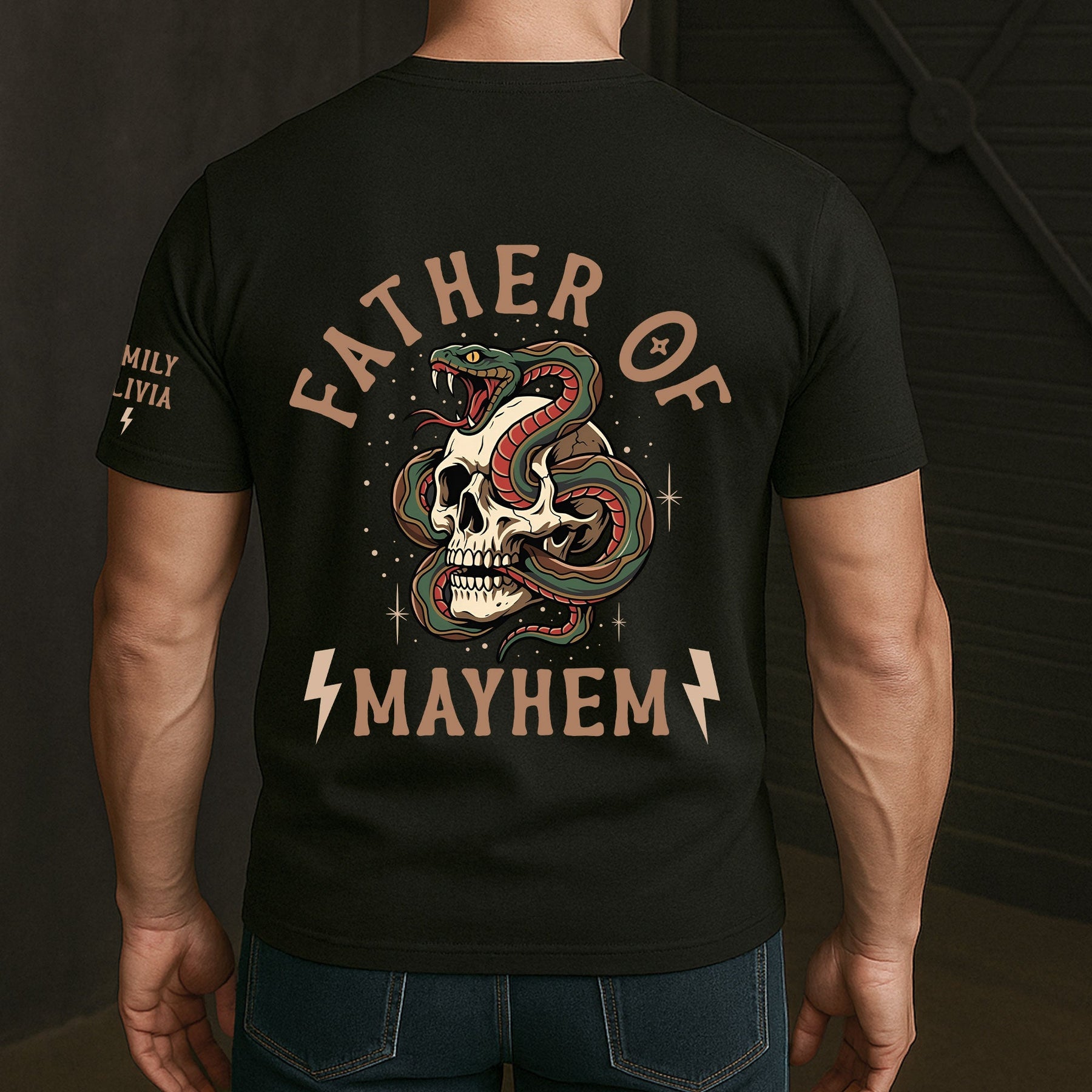 Father's Day Gift, Father Of Mayhem - Up To 10 Names - Personalized Shirt