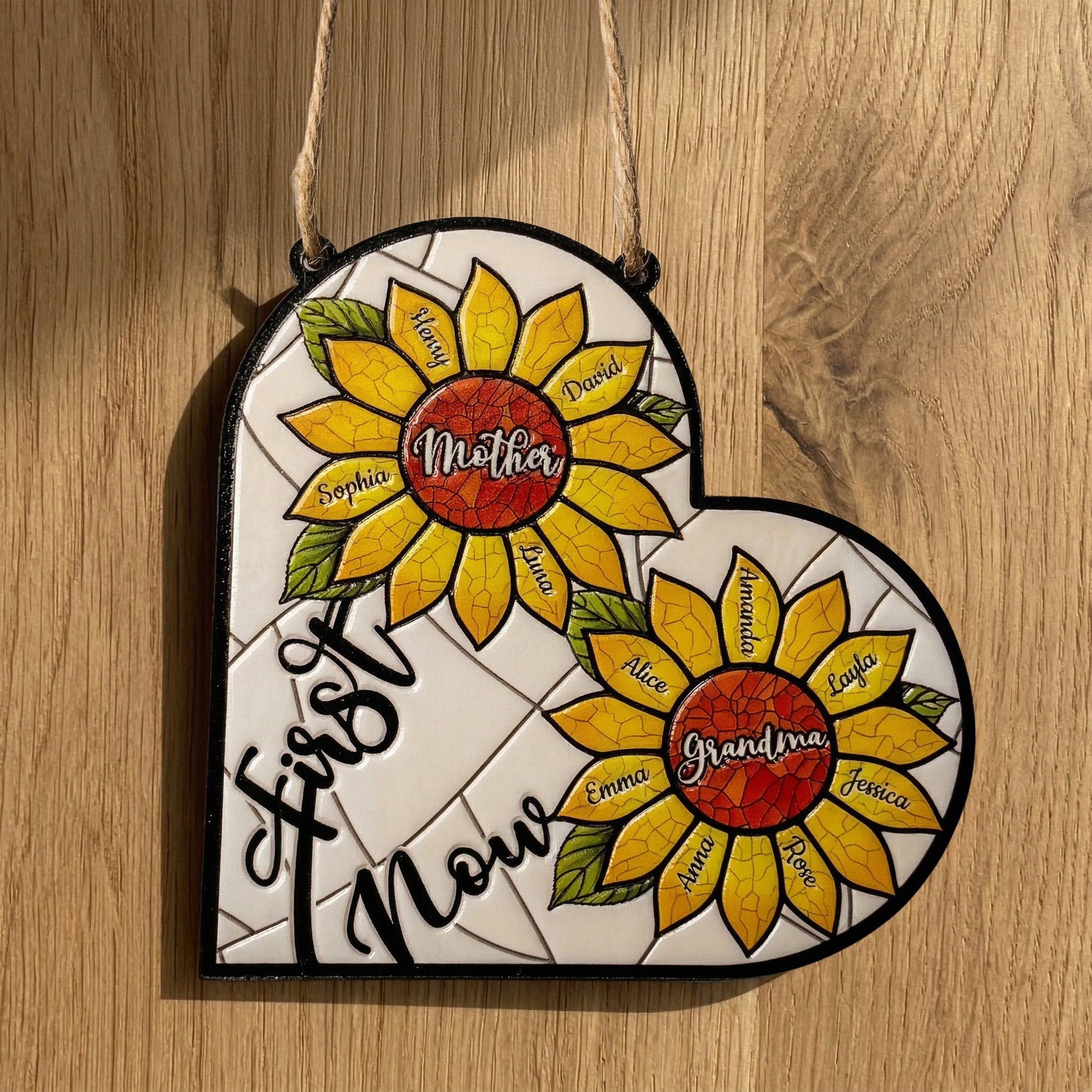 First Mom Now Grandma - Personalized Wood Sign