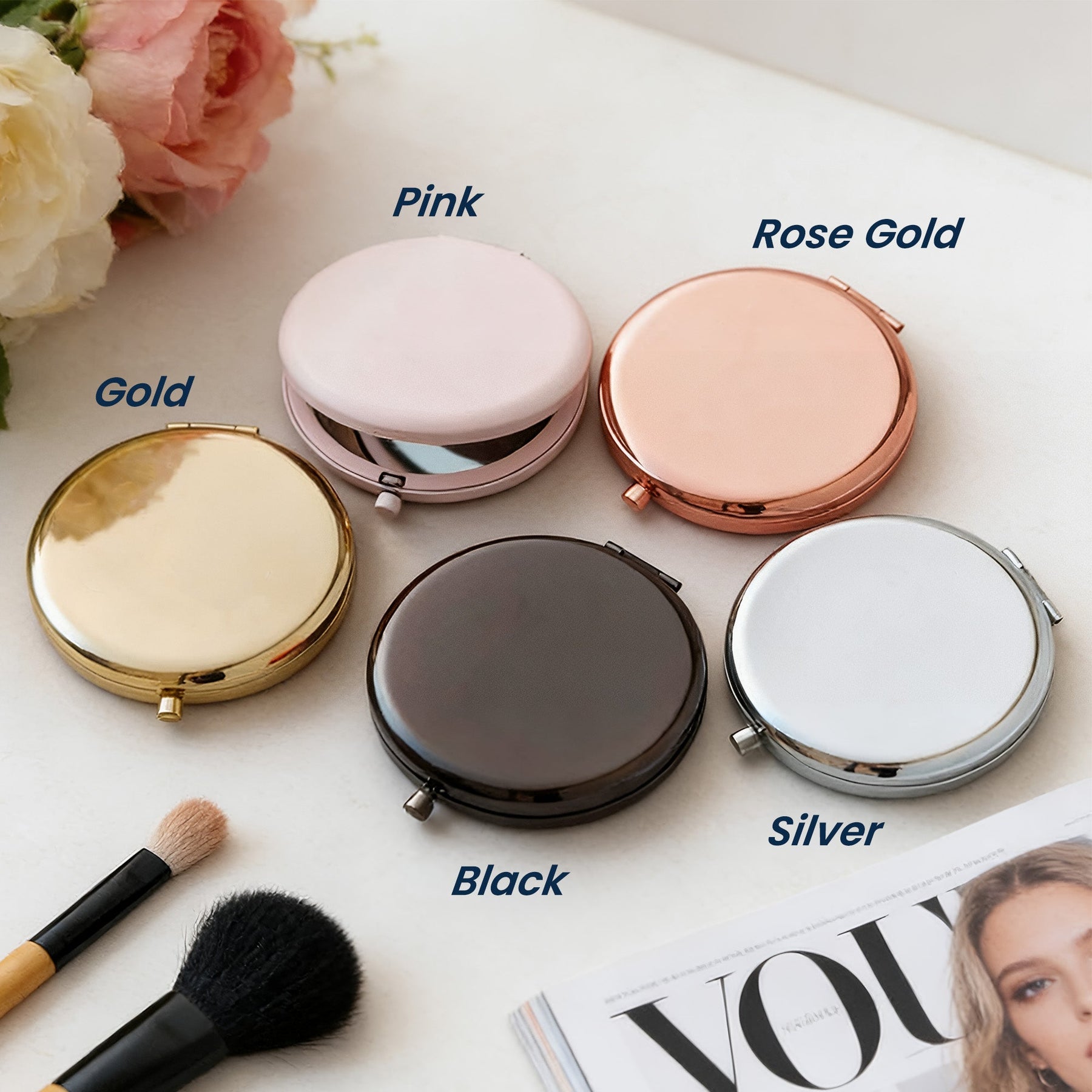 First My Mother Forever My Friend - Personalized Compact Mirror