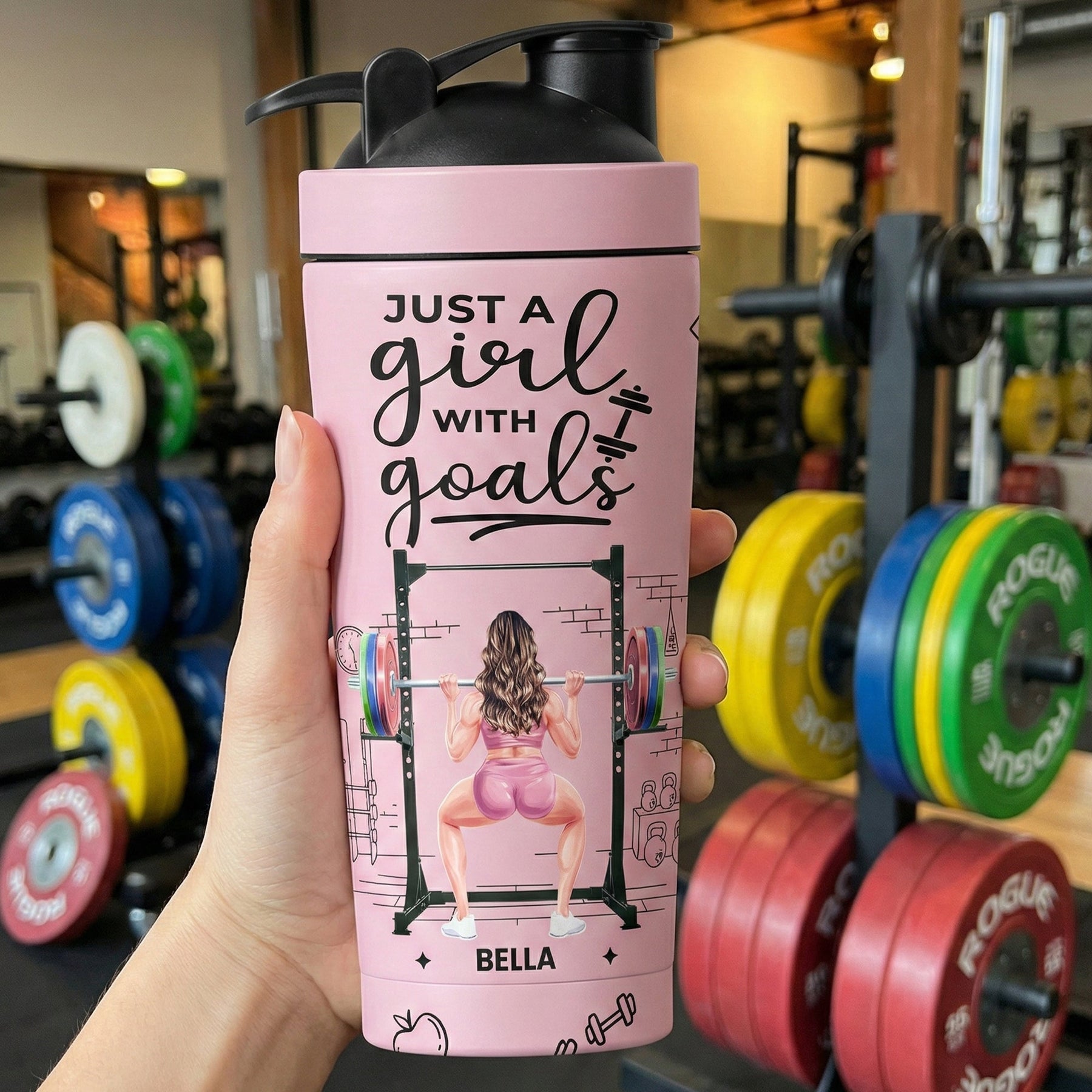 Fitness Workout Gym Motivational Gifts For Team, Her - Personalized Protein Shaker