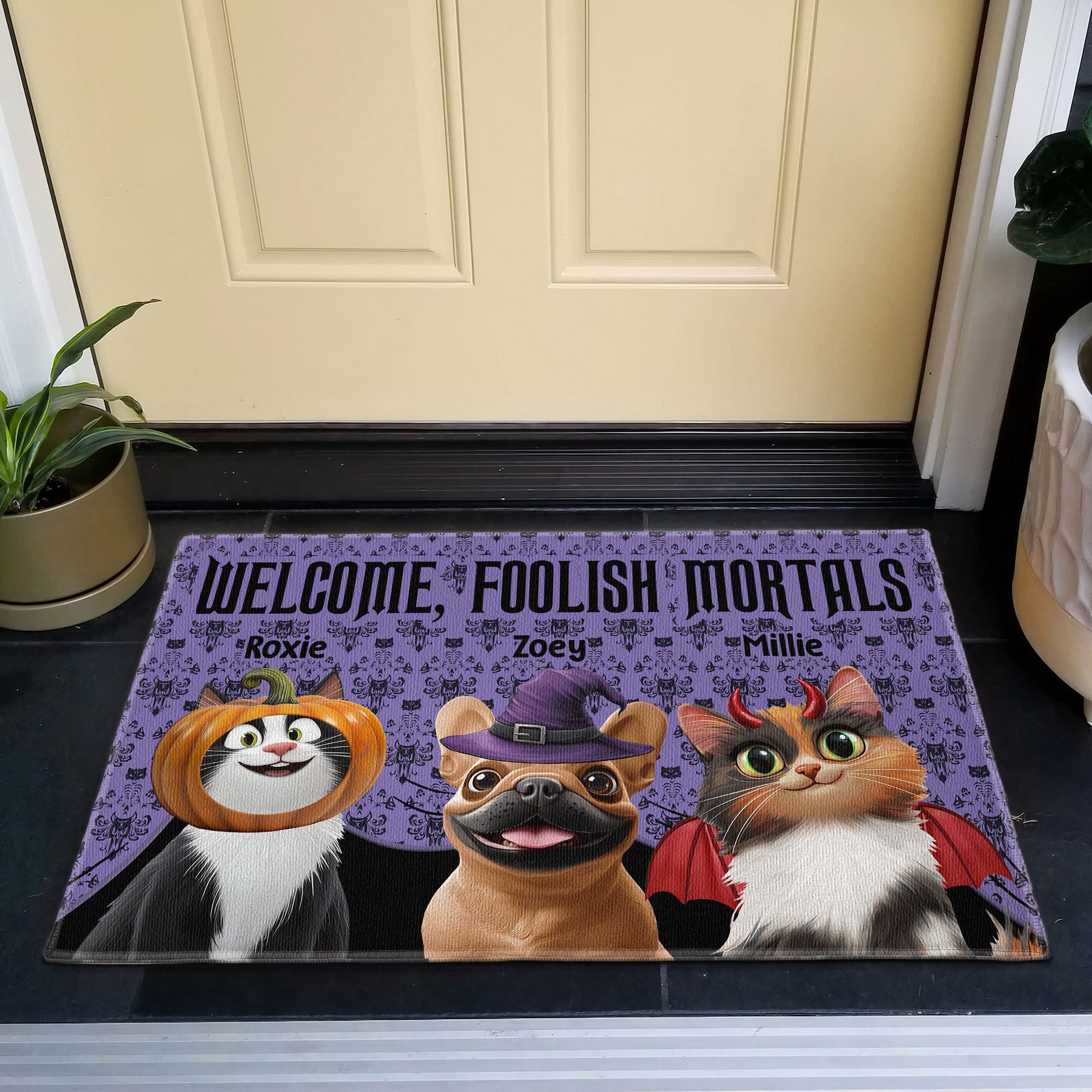 Foolish Mortals - Personalized Doormat