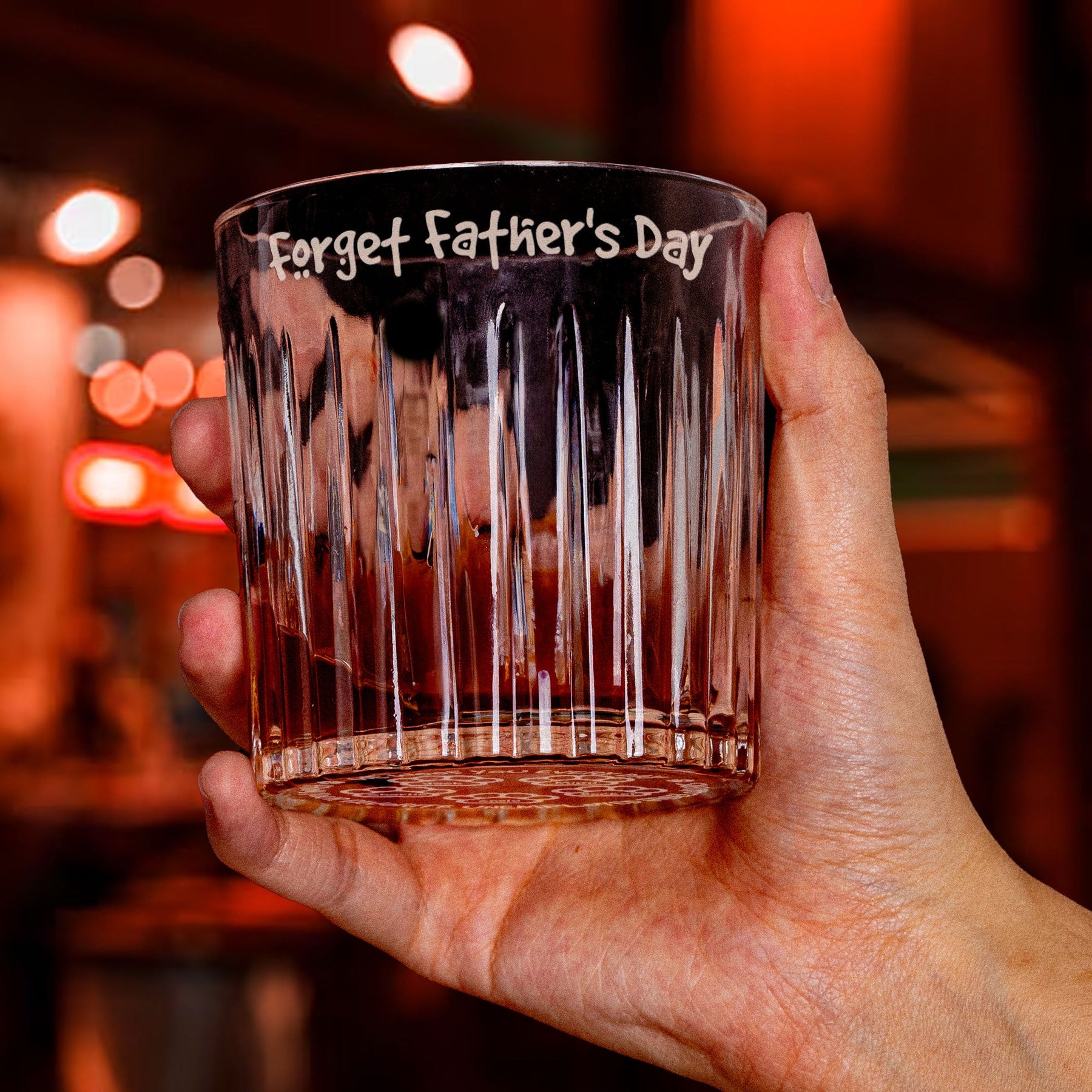 From Your Favorite Unemployed Freeloader Dog Dad - Personalized Engraved Whiskey Glass