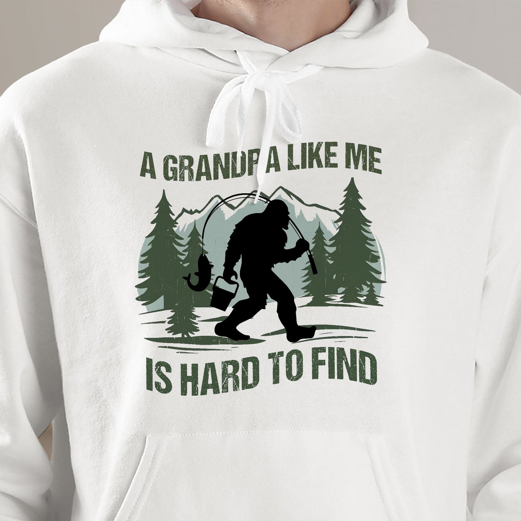 Funny Bigfoot For Dad, Grandpa, Men, Him - Personalized Shirt