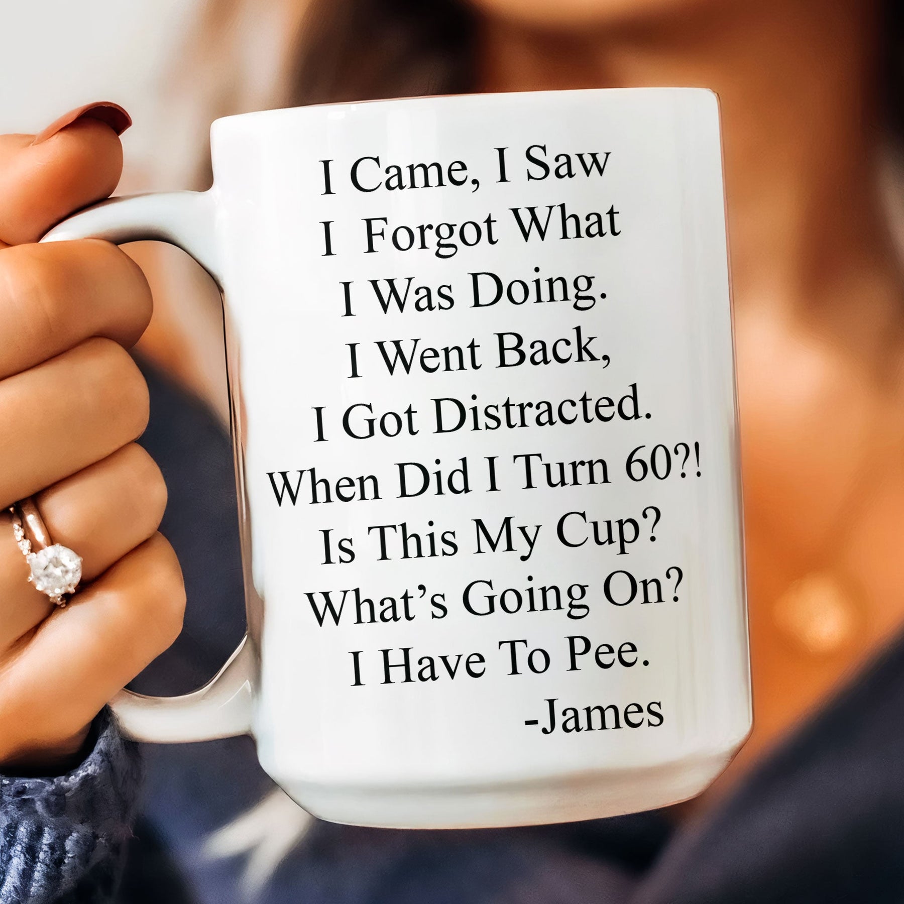 Funny Mug - Old Age Birthday Gifts For Mother, Father, Grandma, Grandpa - Personalized Mug Gift For Dad - Gift For Dad - Gift For Grandpa
