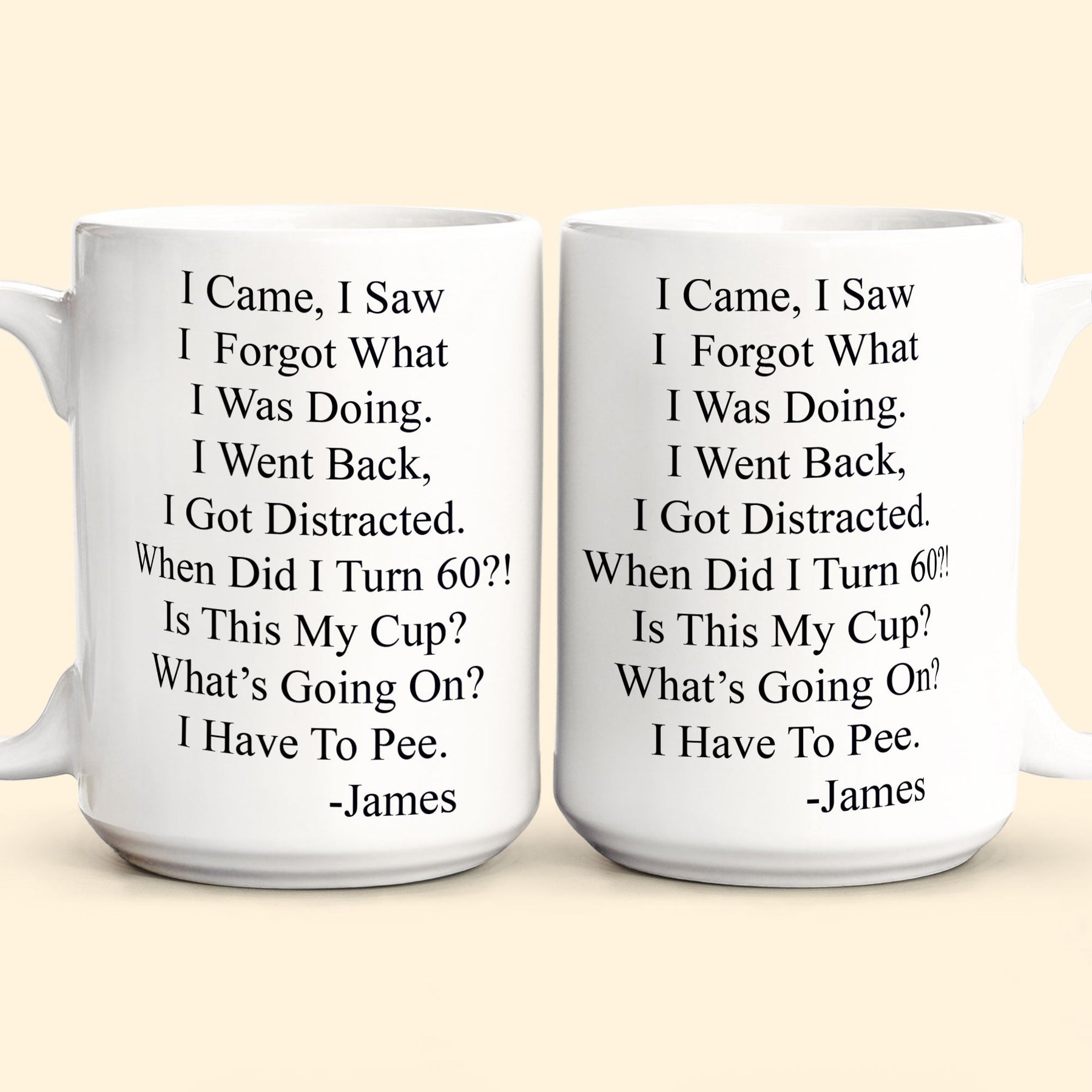 Funny Mug - Old Age Birthday Gifts For Mother, Father, Grandma, Grandpa - Personalized Mug Gift For Dad - Gift For Dad - Gift For Grandpa