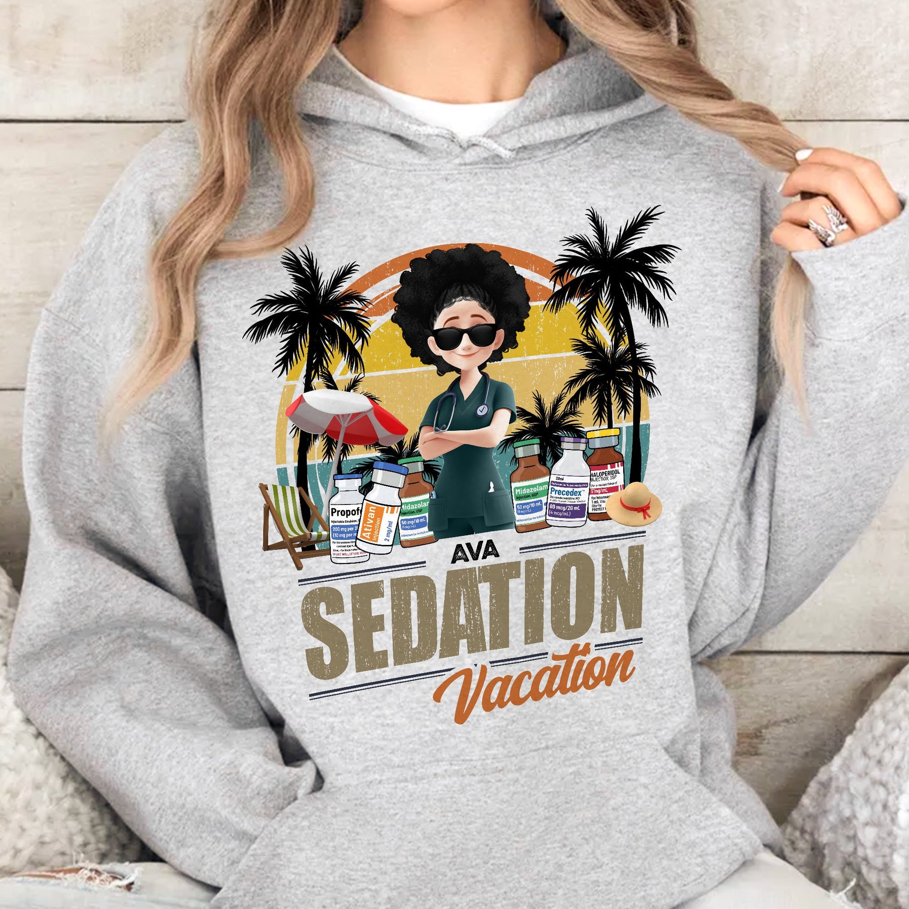 Funny Nurse Sedation Vacation Summer - Personalized Shirt