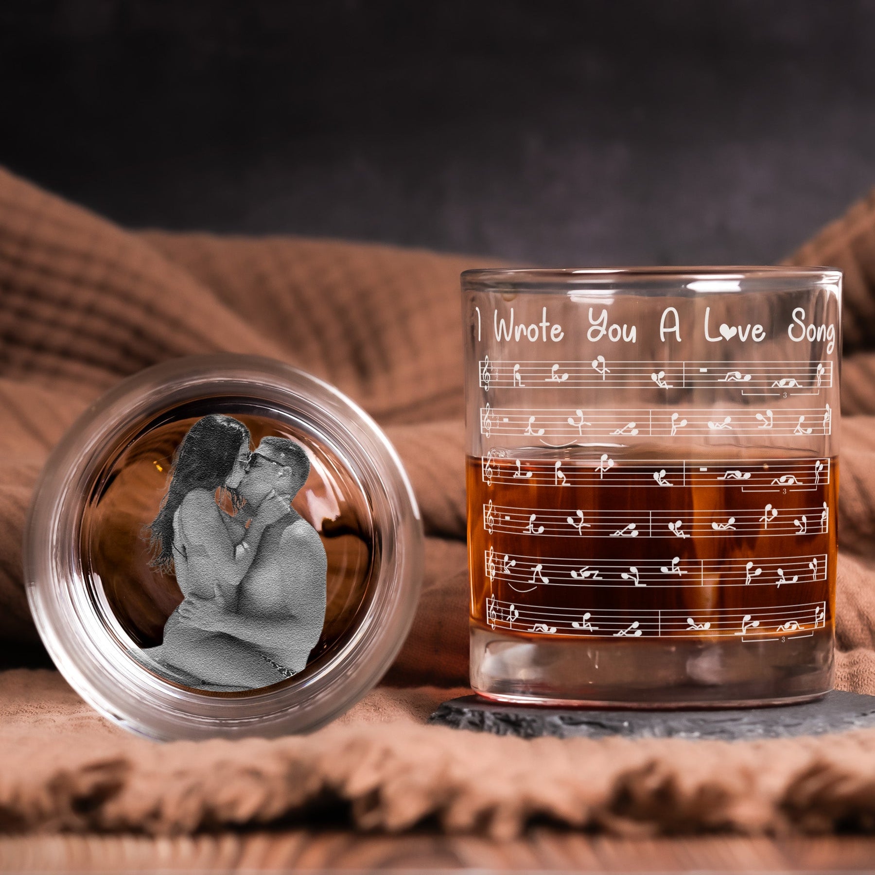 Funny & Naughty Gifts For Husband, Boyfriend - Personalized Whiskey Glass With Photo