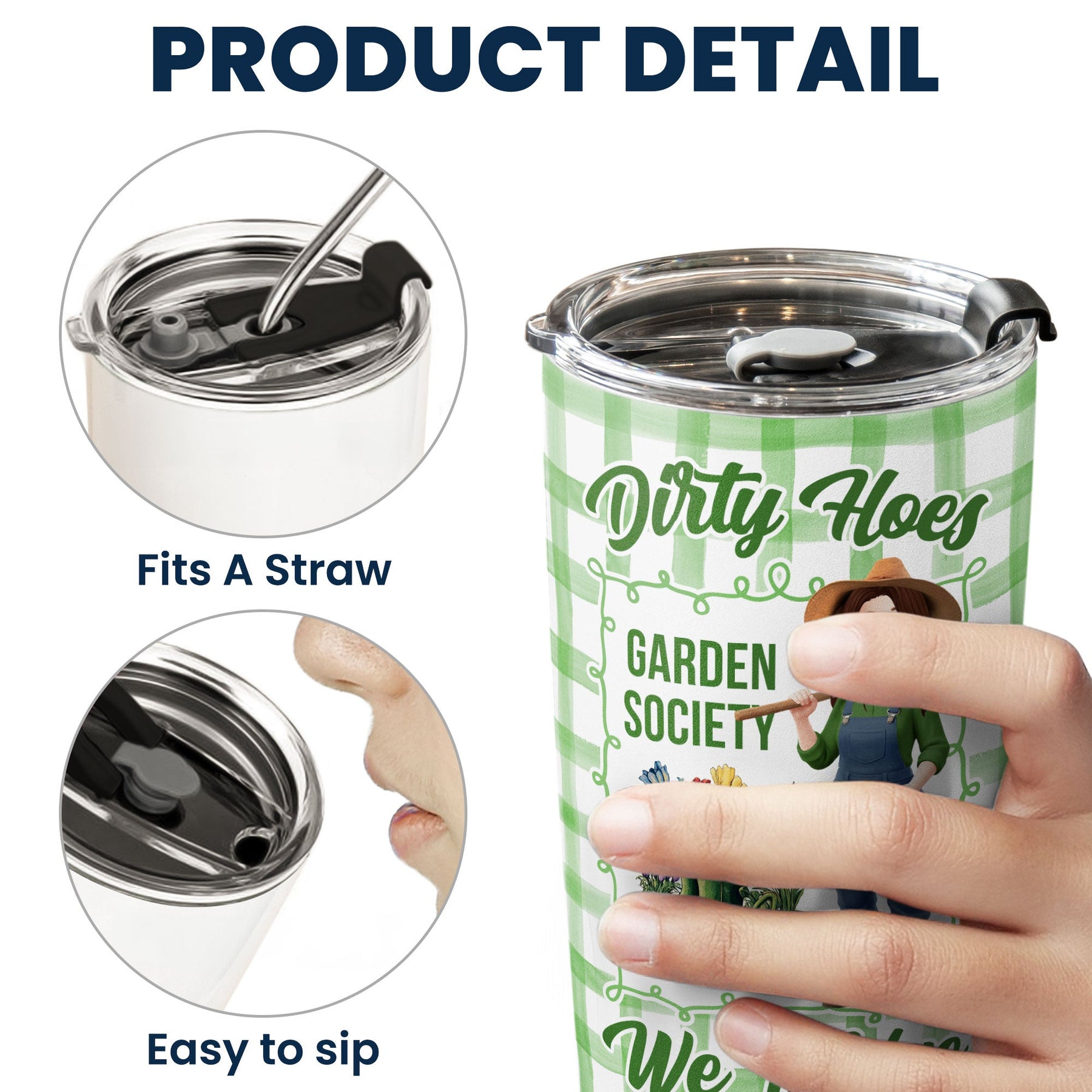 Garden Hoes Social Club Hydrated & Hella Inappropriate - Personalized Tumbler Cup