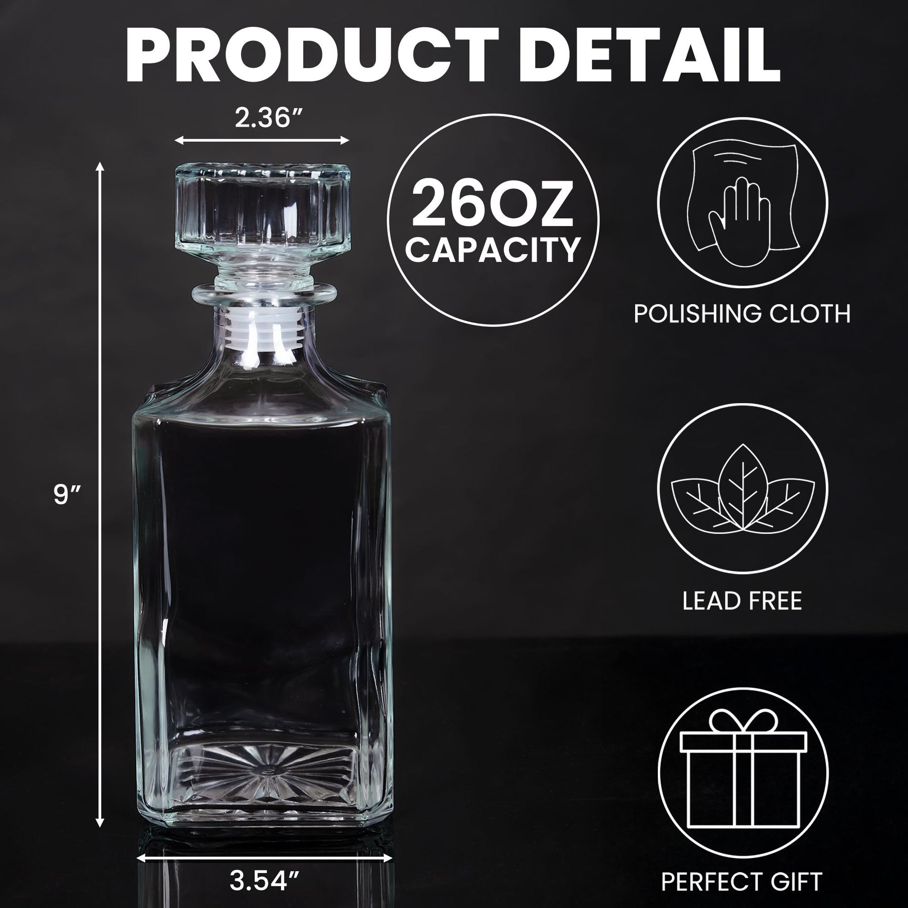 Gift Set Brothers & Alcohol - Personalized Whiskey Glass And Decanter Set
