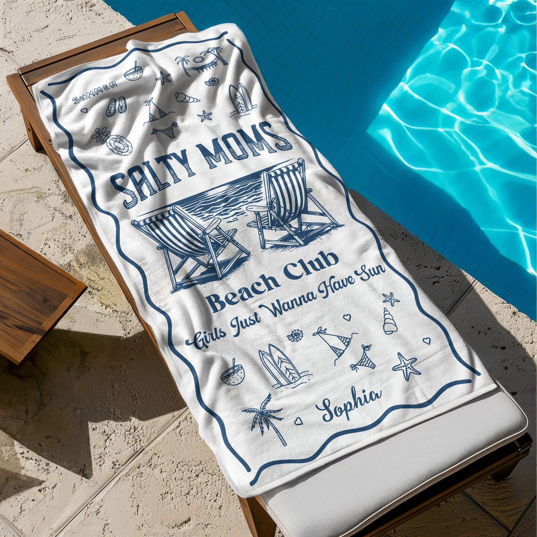 Girls Just Wanna Have Sun - Personalized Quick-Dry Beach Towel