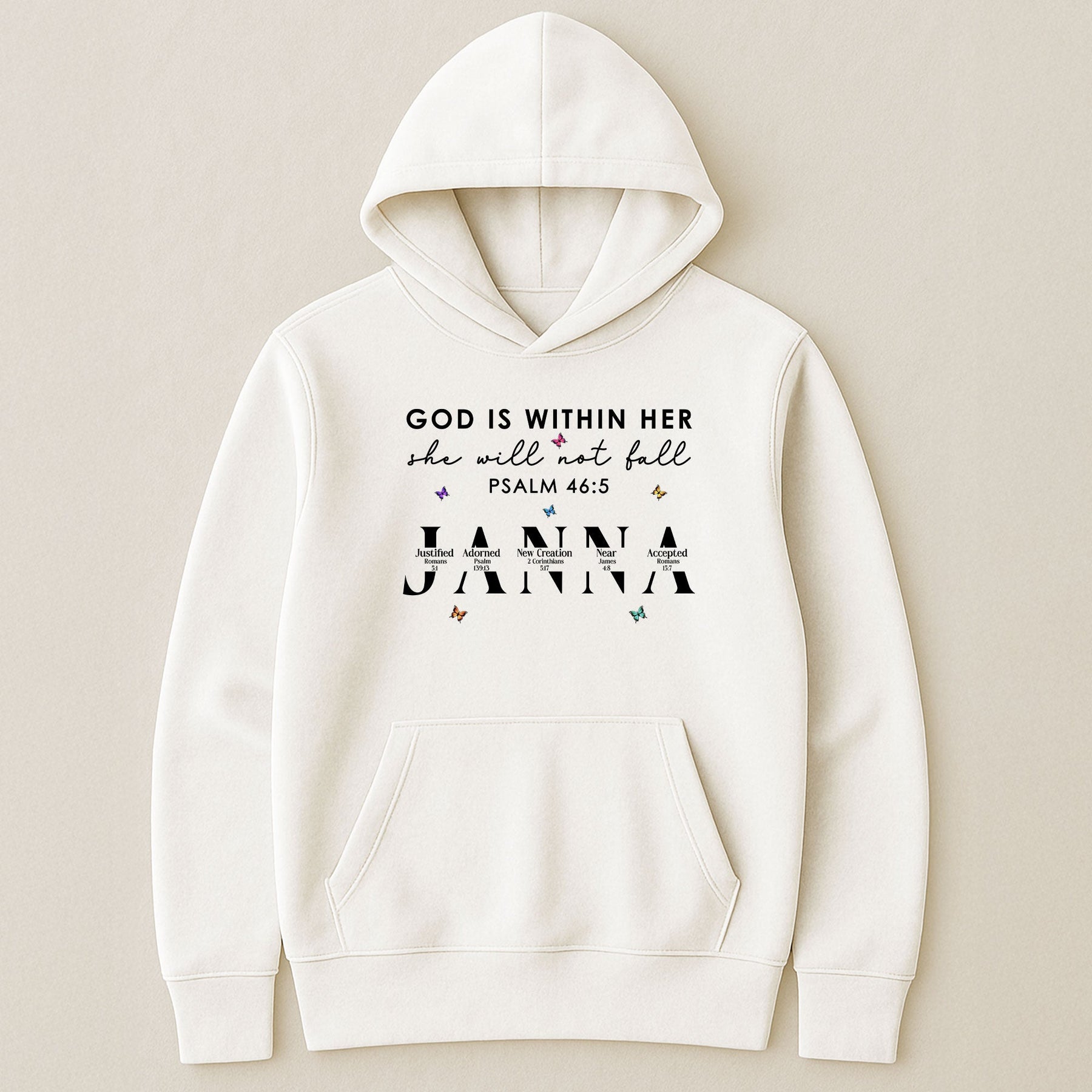 God Is Within Her She Will Not Fall With Name Letter In Bible - Personalized Shirt