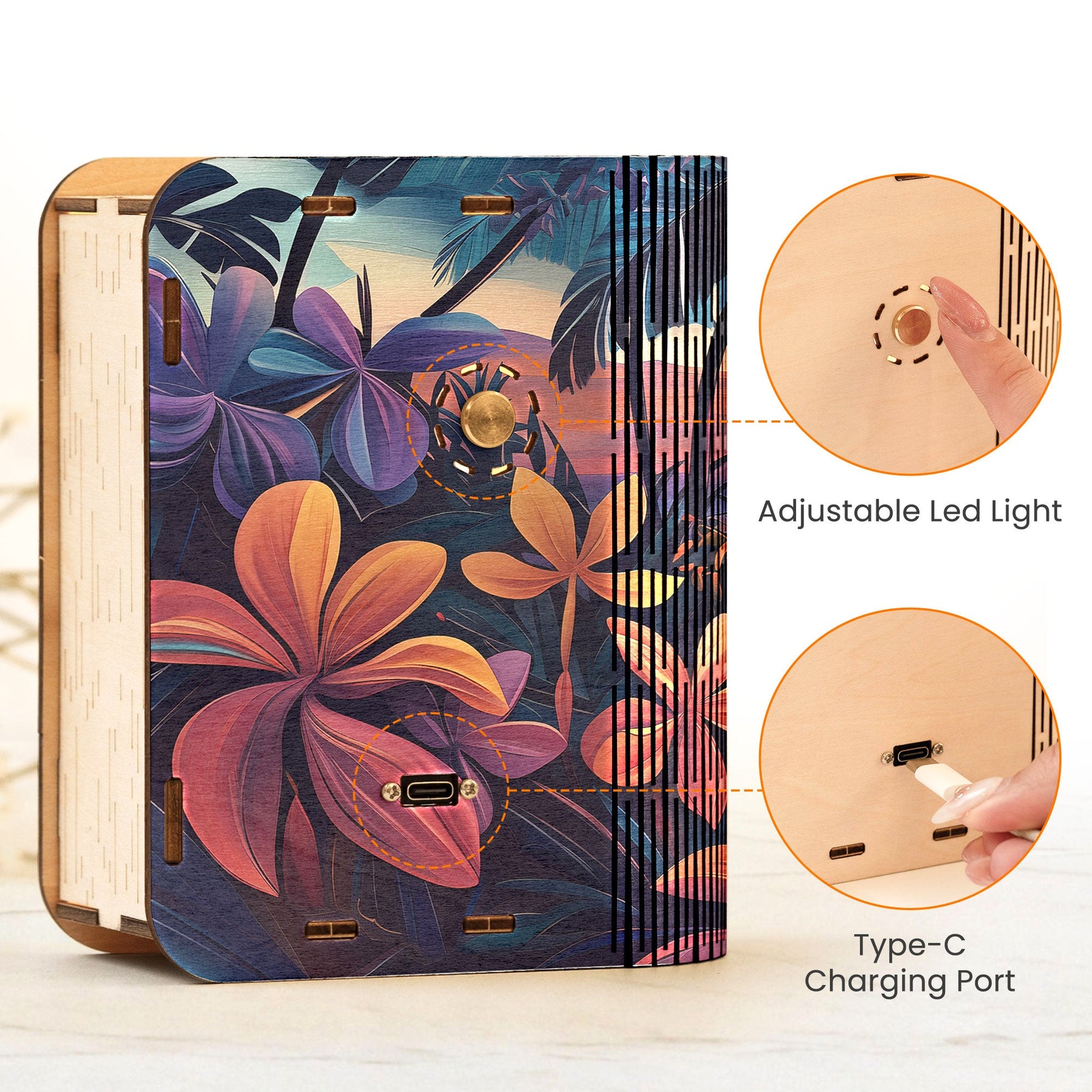God Knew My Heart Needed You - Personalized 3D Wooden Puzzle Night Light