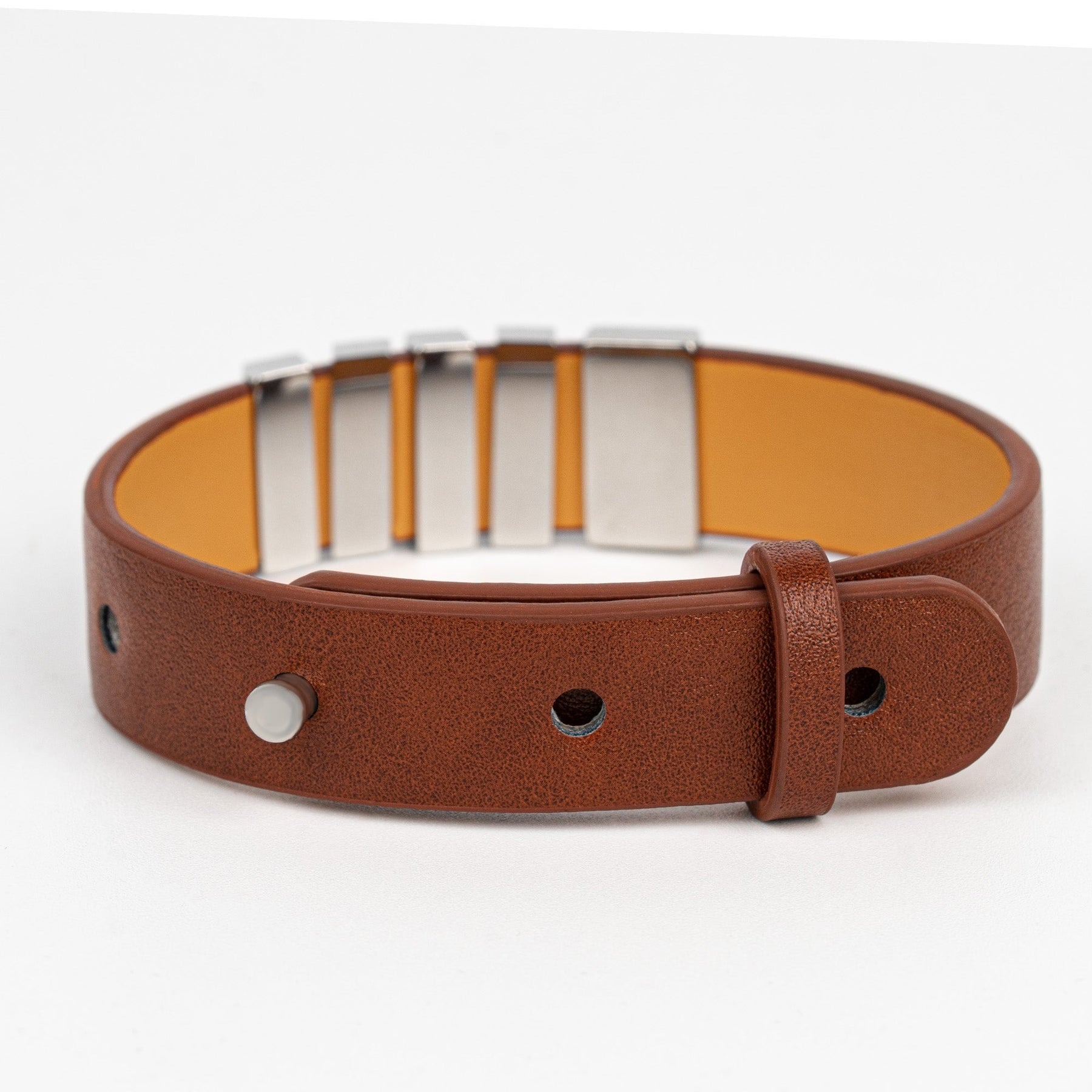 God Say I Am - Personalized Leather Bracelet With Name Beads