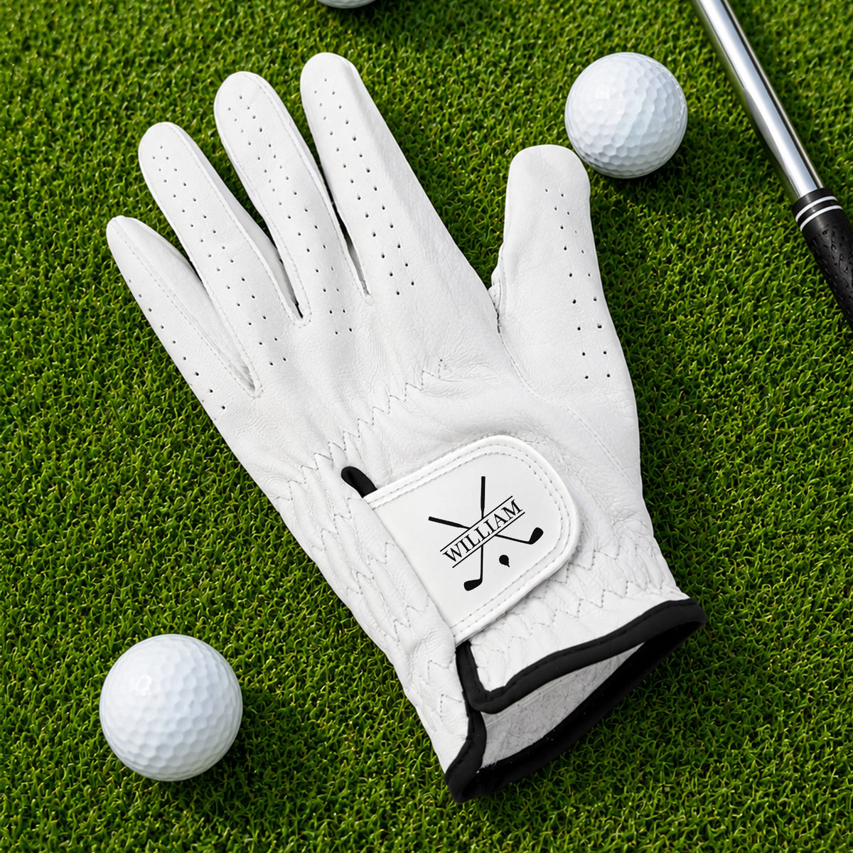 Golf Monogram, Custom Name Gift For Golf Players, Golf Lovers - Personalized Golf Glove