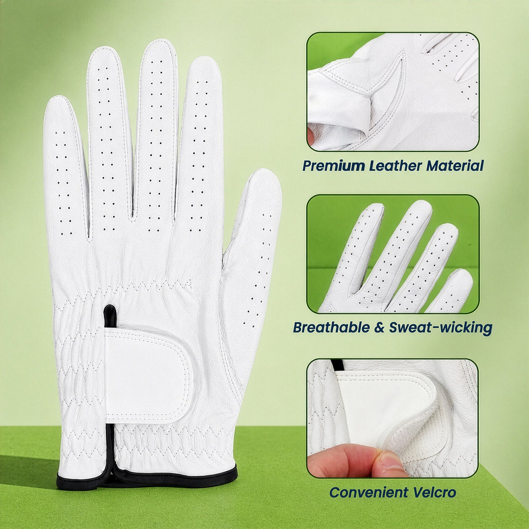 Golf Monogram, Custom Name Gift For Golf Players, Golf Lovers - Personalized Golf Glove