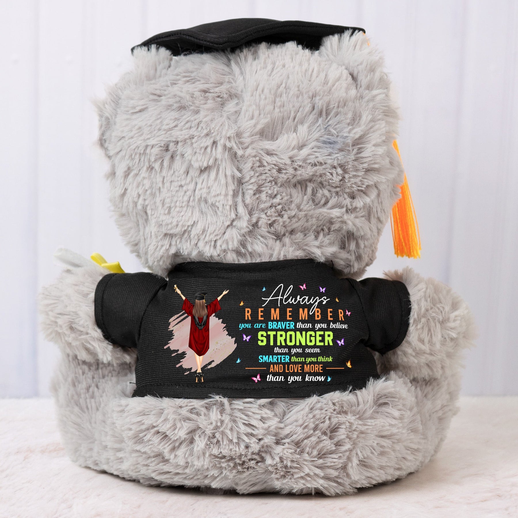 Graduation Always Remember You Are Braver - Personalized Graduation Teddy Bear