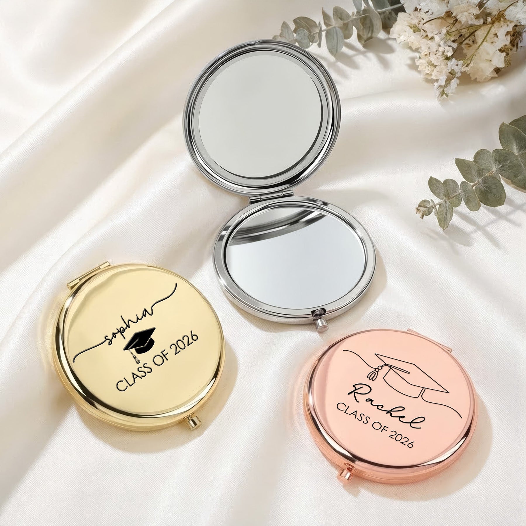 Graduation Custom Name - Personalized Compact Mirror