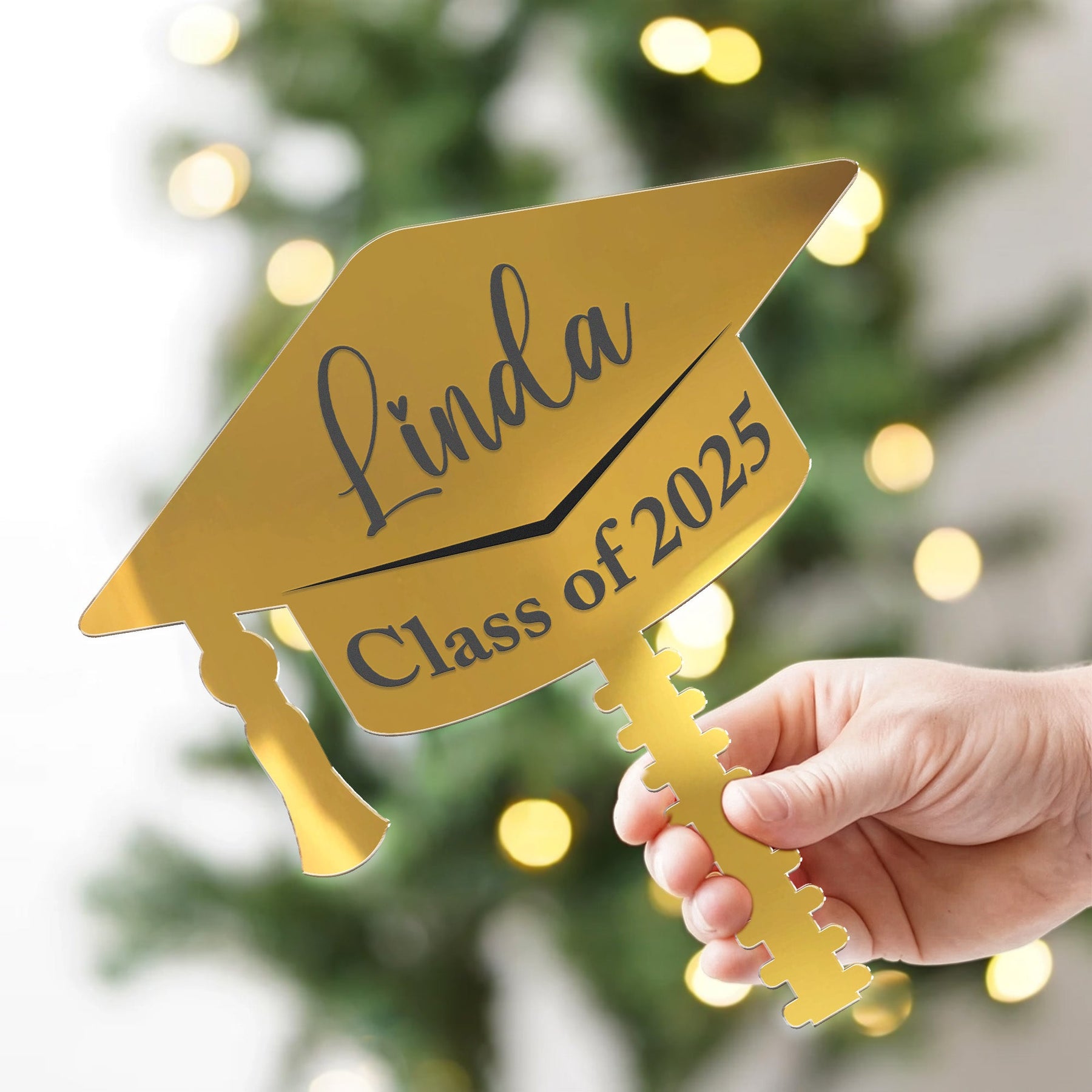 Graduation Decoration - Congrats Graduate Gift - Personalized Christmas Tree Topper