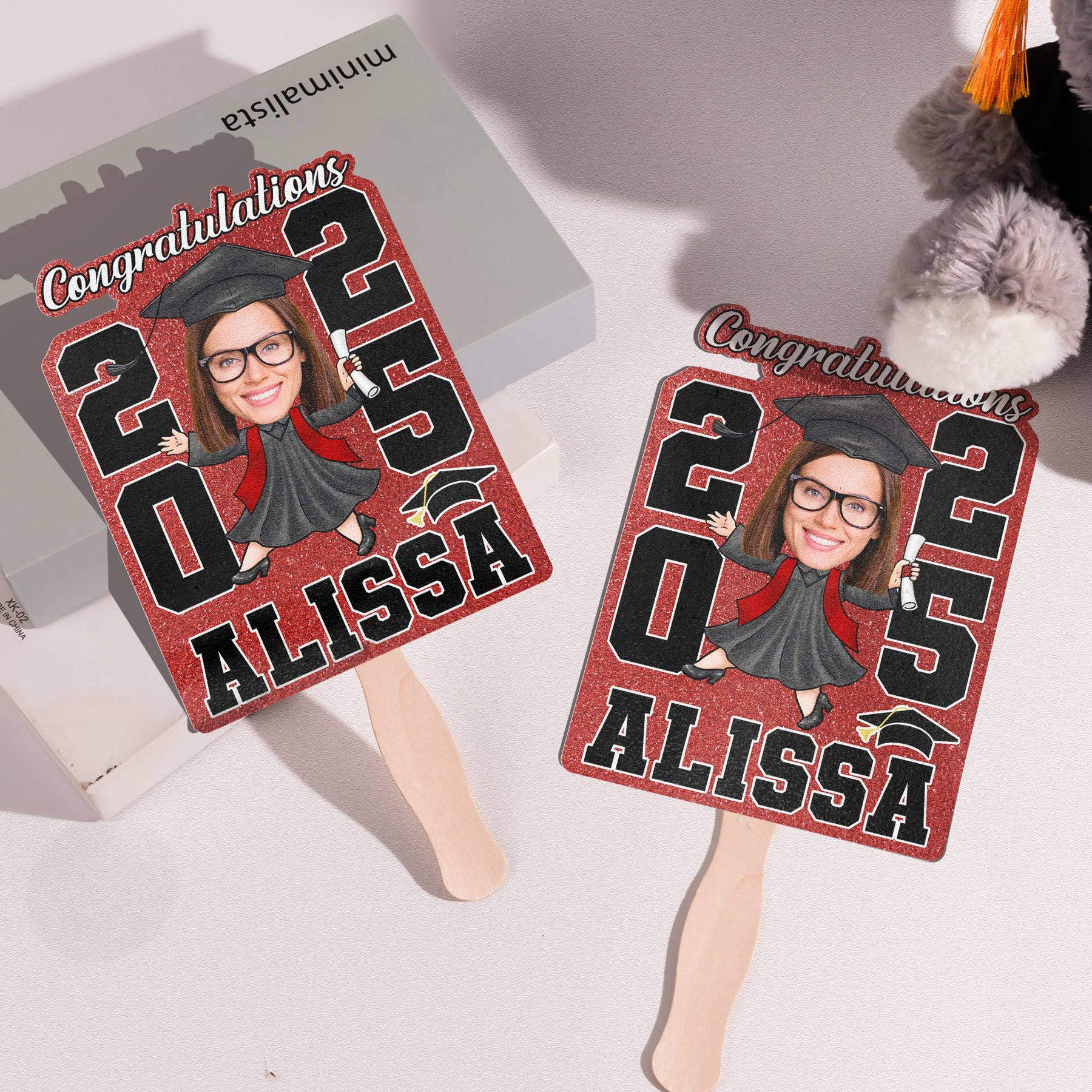 Graduation Fan We're So Proud Of You - Custom Graduation Fan With Picture