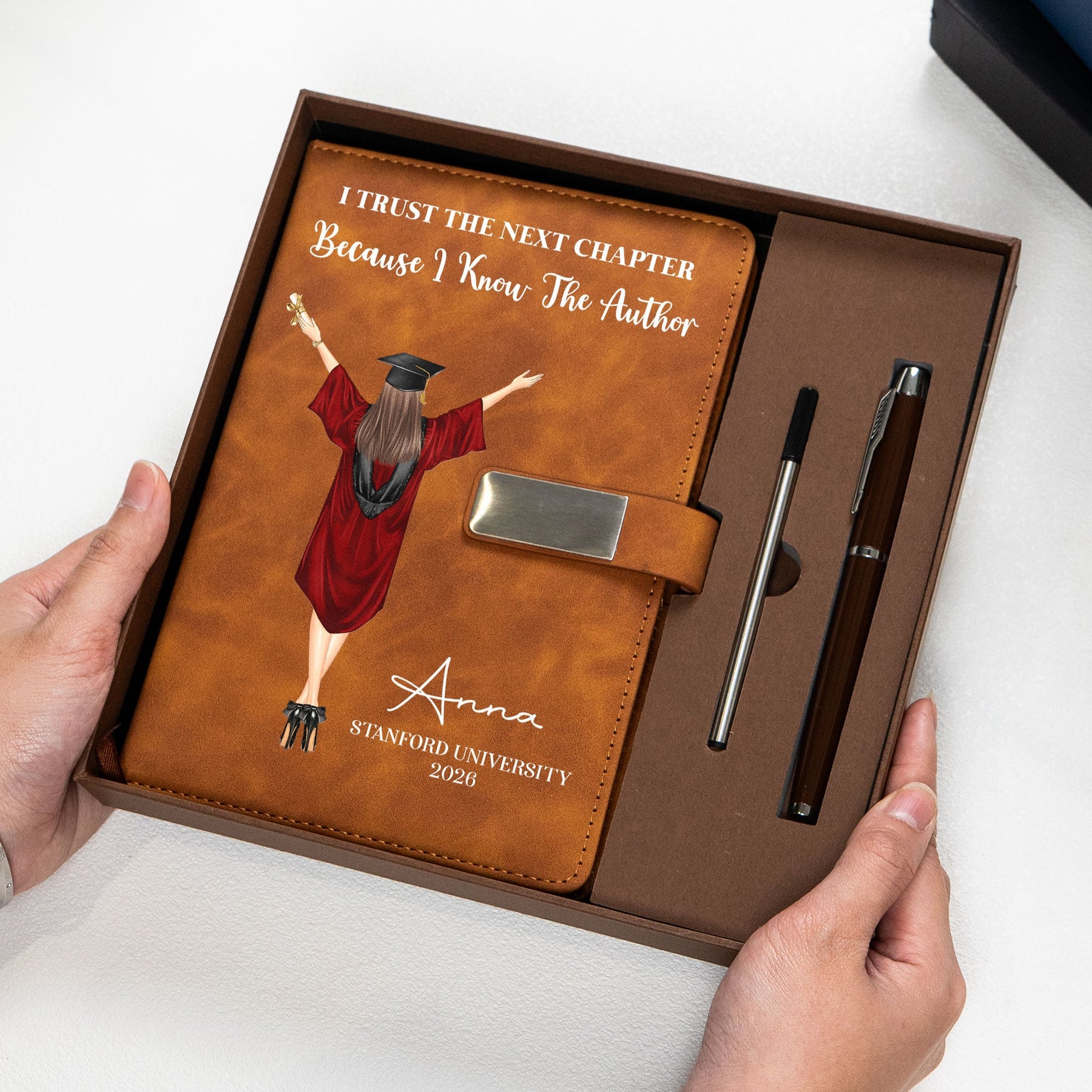 Graduation Gift For Her Him - Personalized Notebook Set