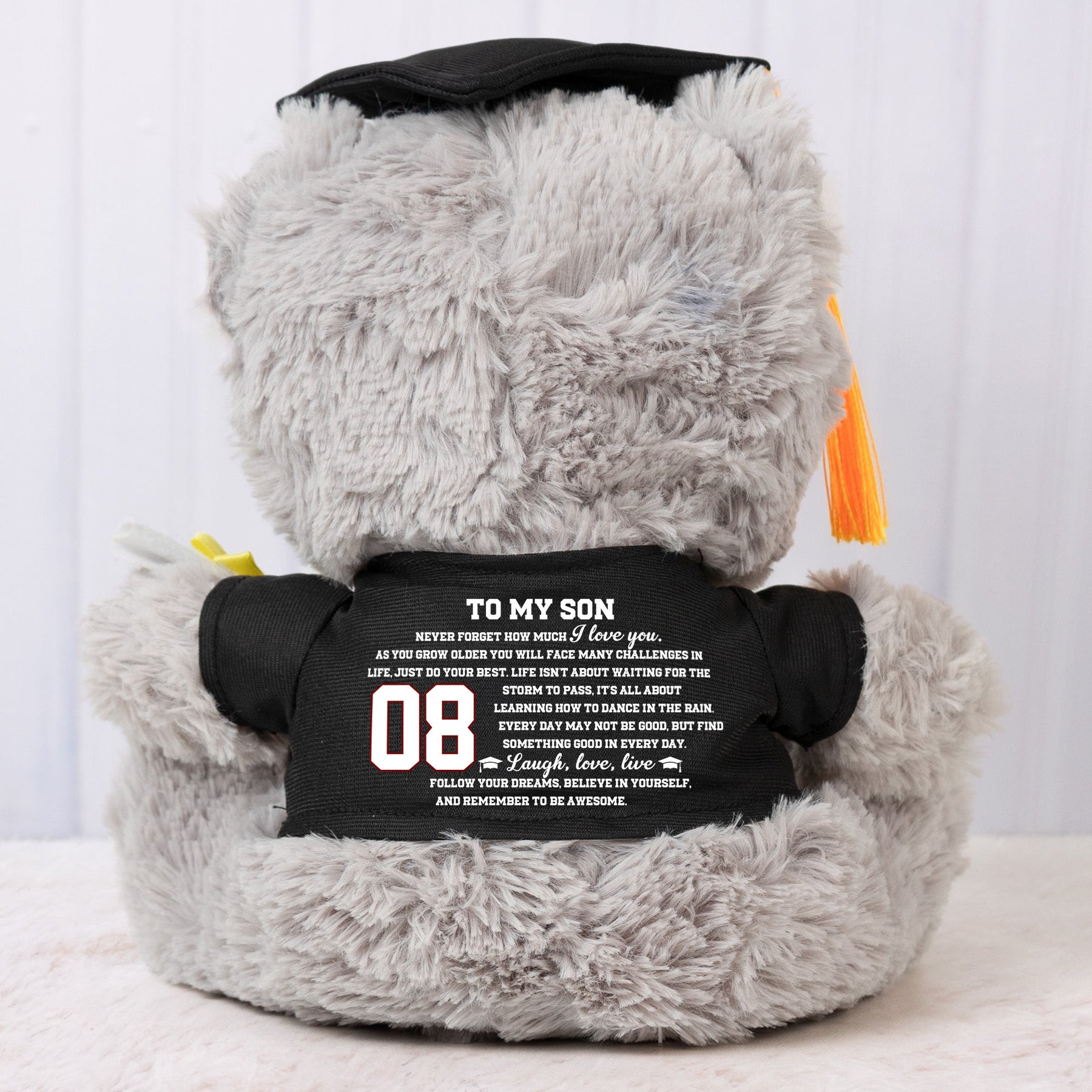 Graduation Gift For Sport Son - Personalized Graduation Teddy Bear