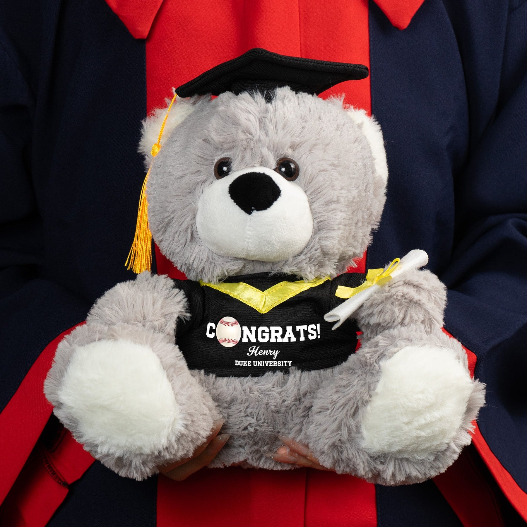Graduation Gift For Sport Son - Personalized Graduation Teddy Bear