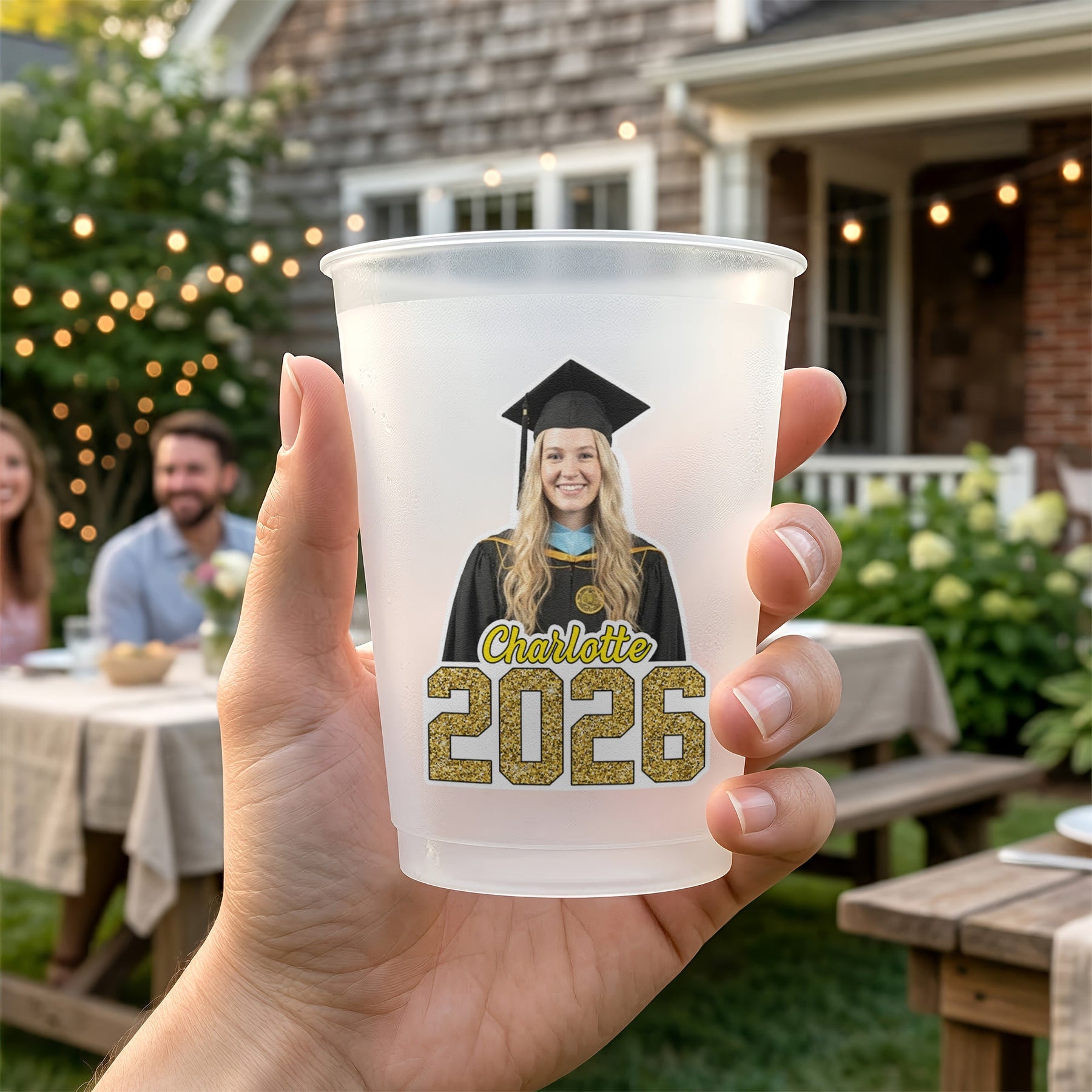 Graduation Custom Face And Name - Personalized Cups