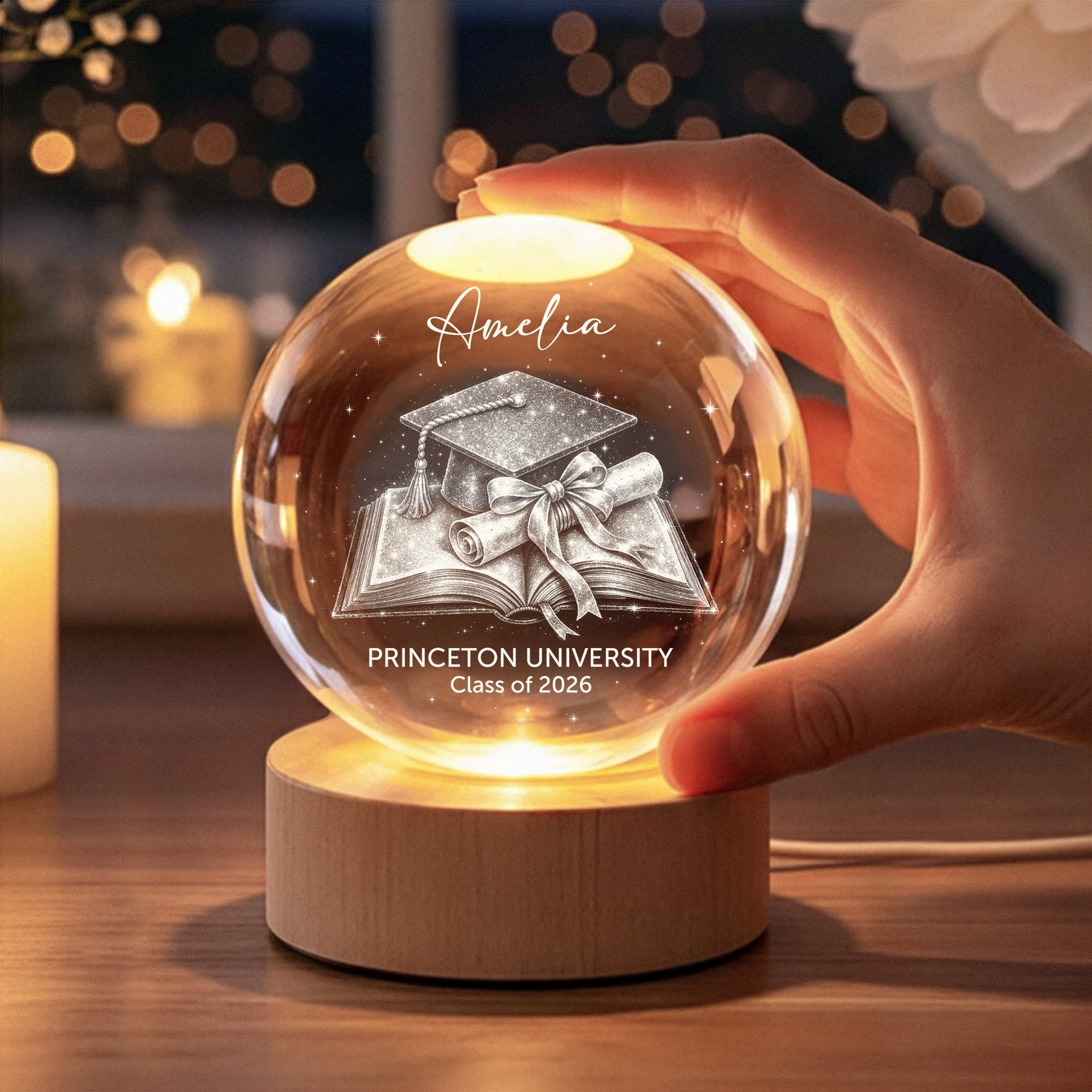 Graduation Keepsake - Personalized Night Light