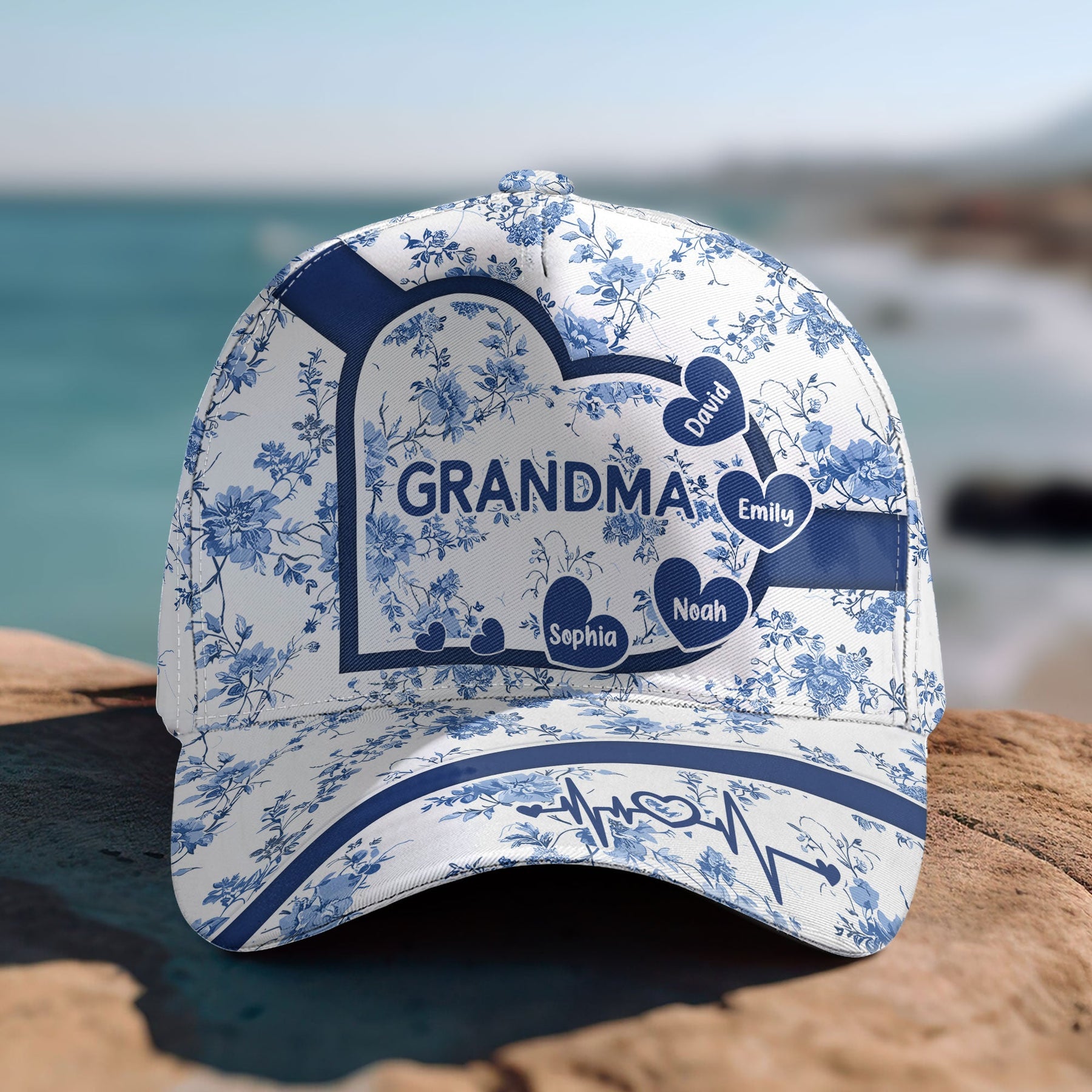 Grandma Floral Version - Personalized Classic Cap - Gift For Grandma