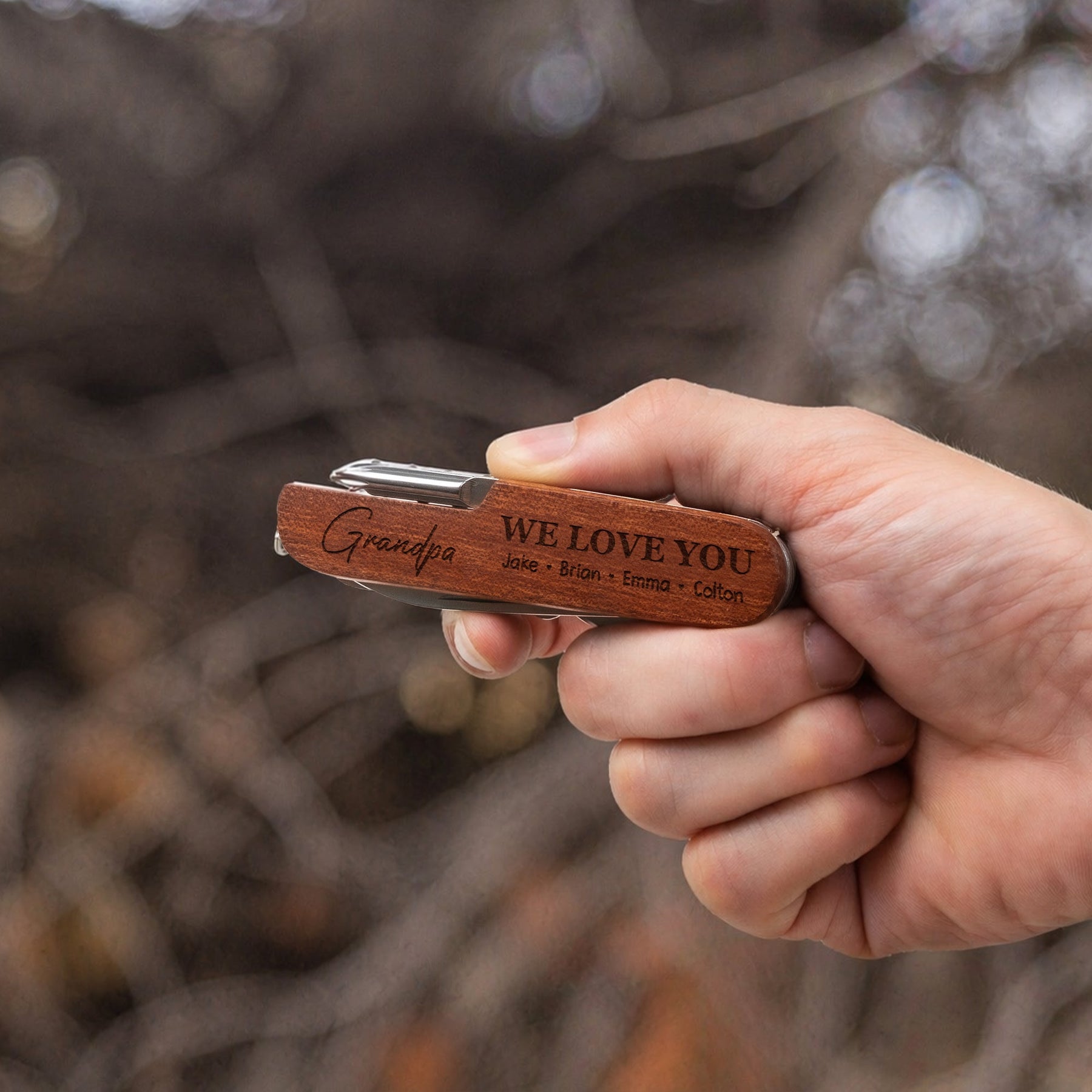 Grandpa We Love You - Personalized Multi Tool Knife