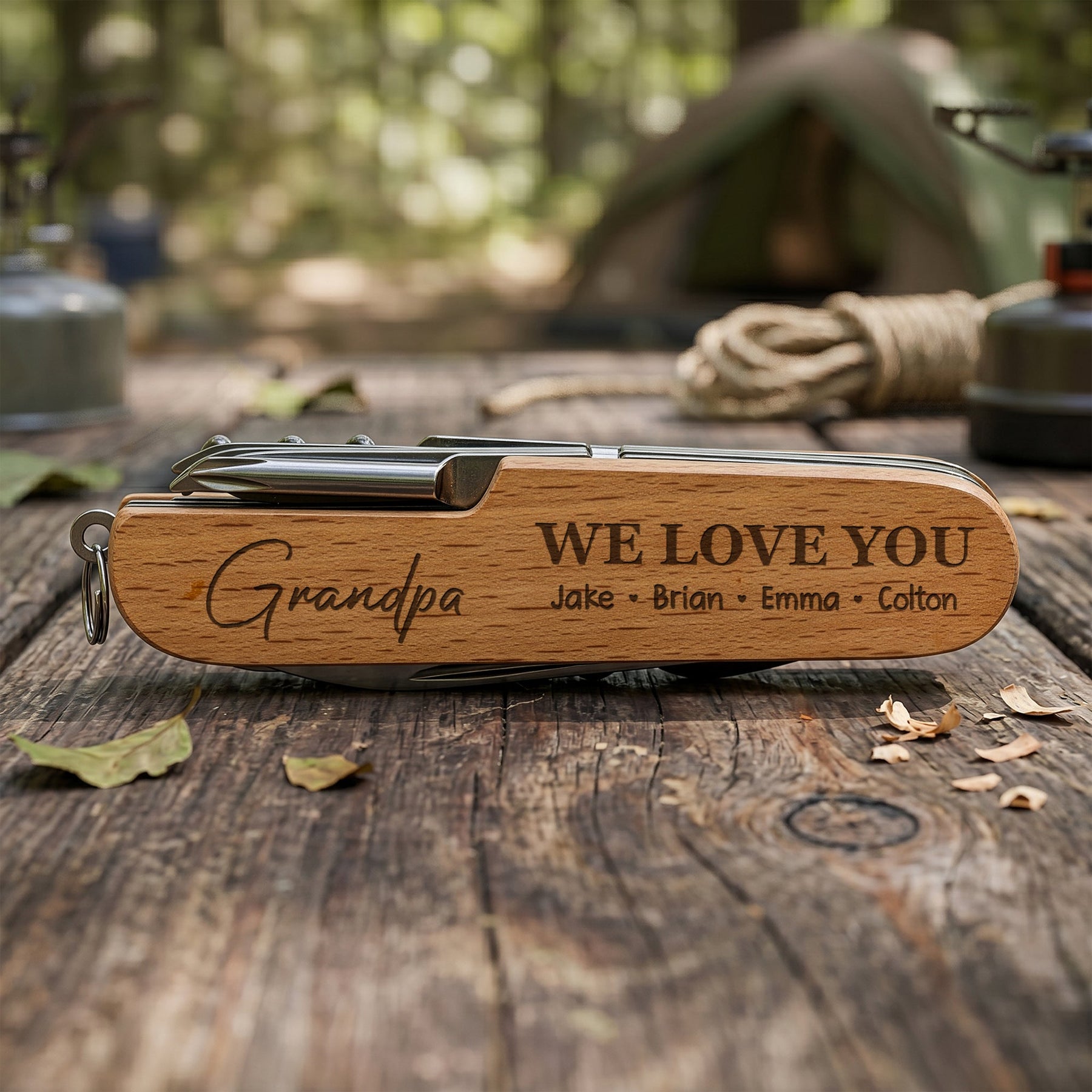 Grandpa We Love You - Personalized Multi Tool Knife