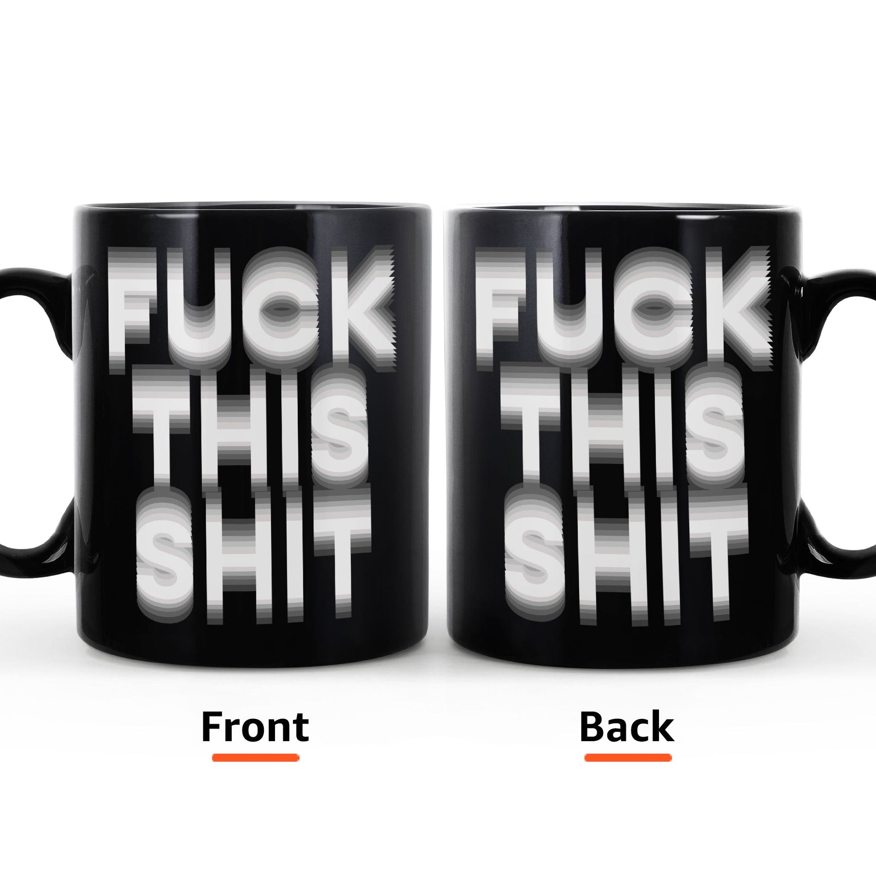 Hidden Swear Message Funny Mug - For Friends, Coworkers, Self Gift - Personalized Mug