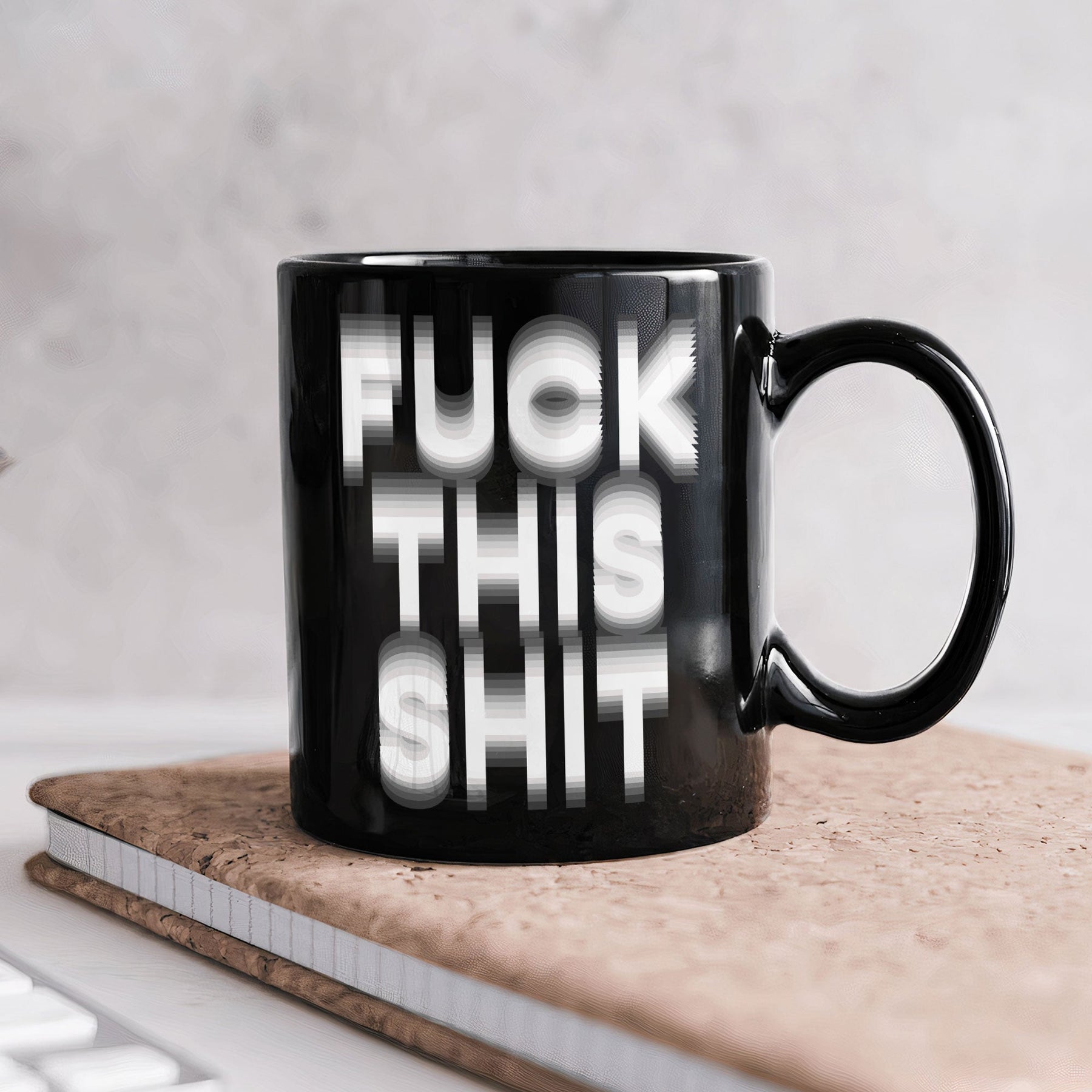 Hidden Swear Message Funny Mug - For Friends, Coworkers, Self Gift - Personalized Mug
