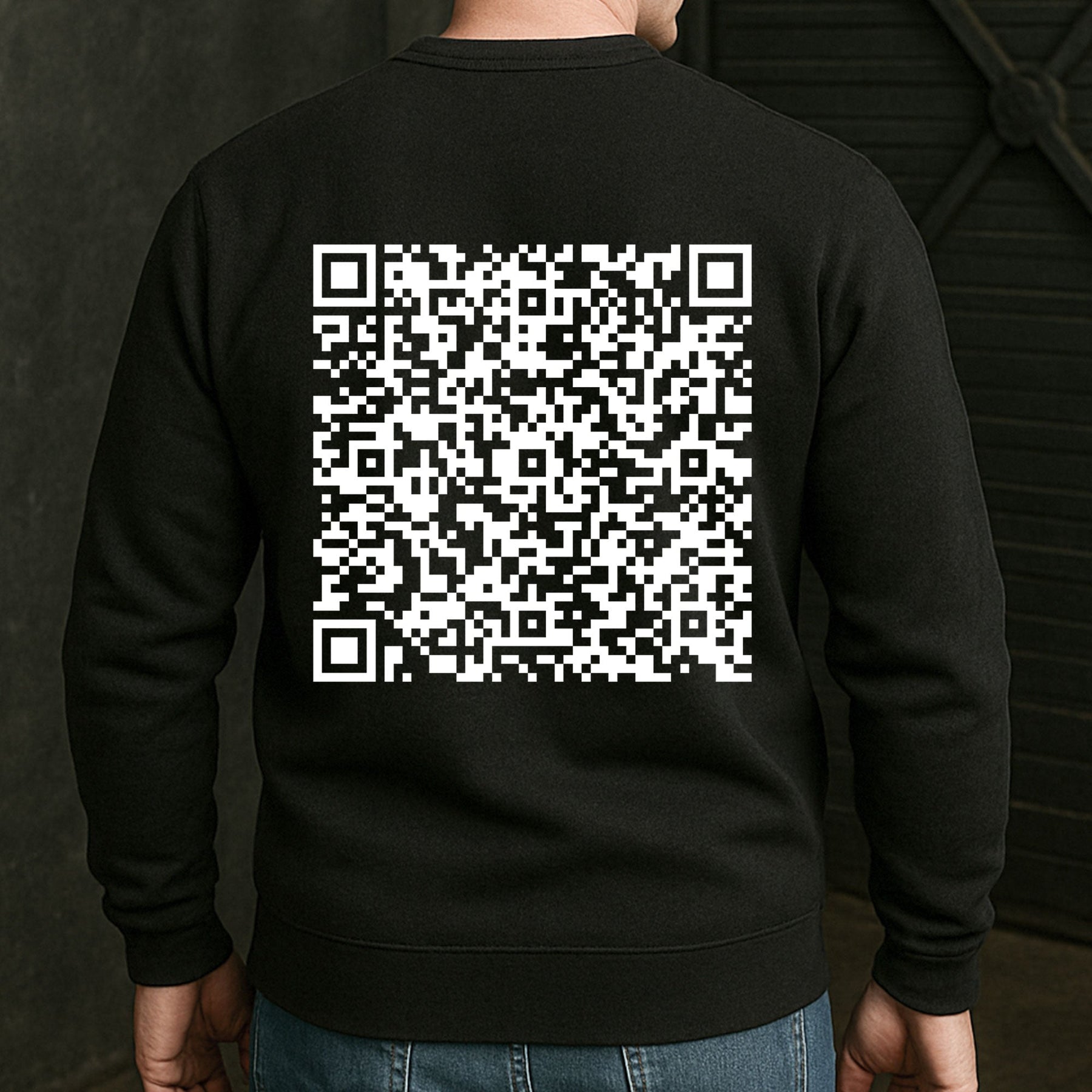 Hidden Swear Words Custom QR Voice - Personalized Back Printed Shirt