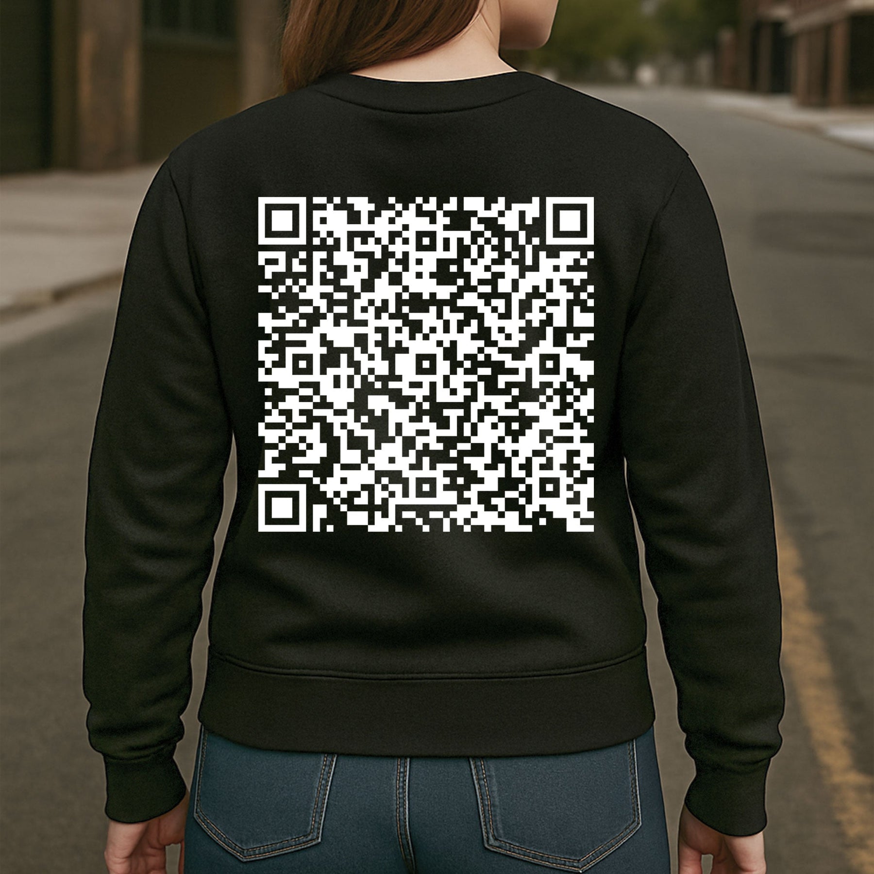 Hidden Swear Words Custom QR Voice - Personalized Back Printed Shirt